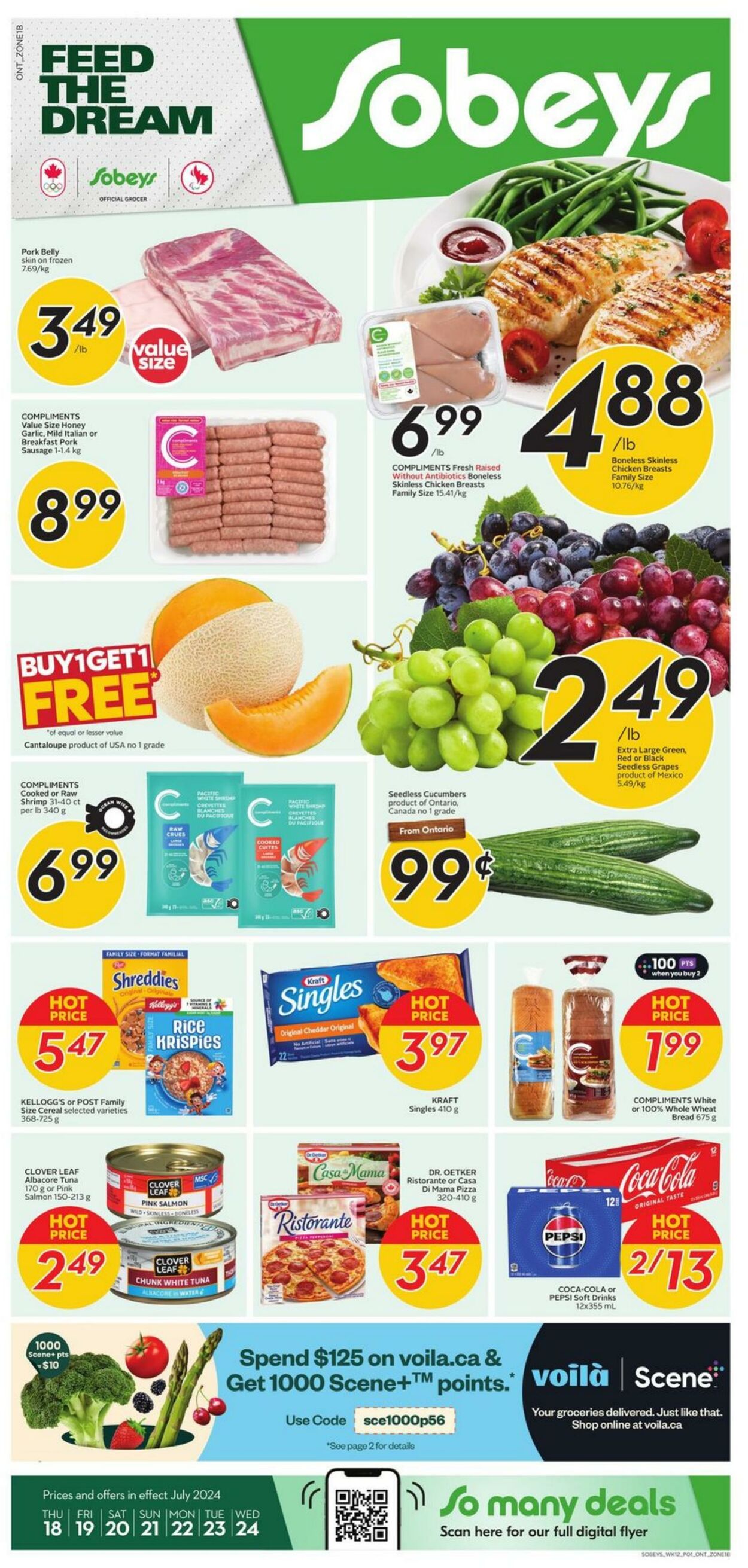 Flyer Sobeys 18.07.2024 - 24.07.2024