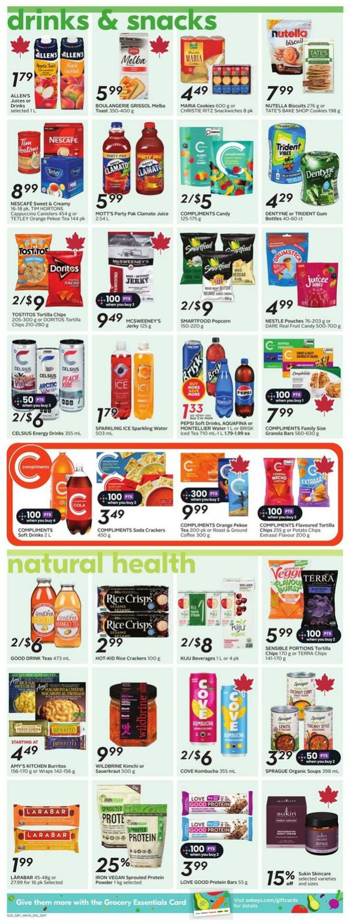 Flyer Sobeys 14.08.2025 - 20.08.2025
