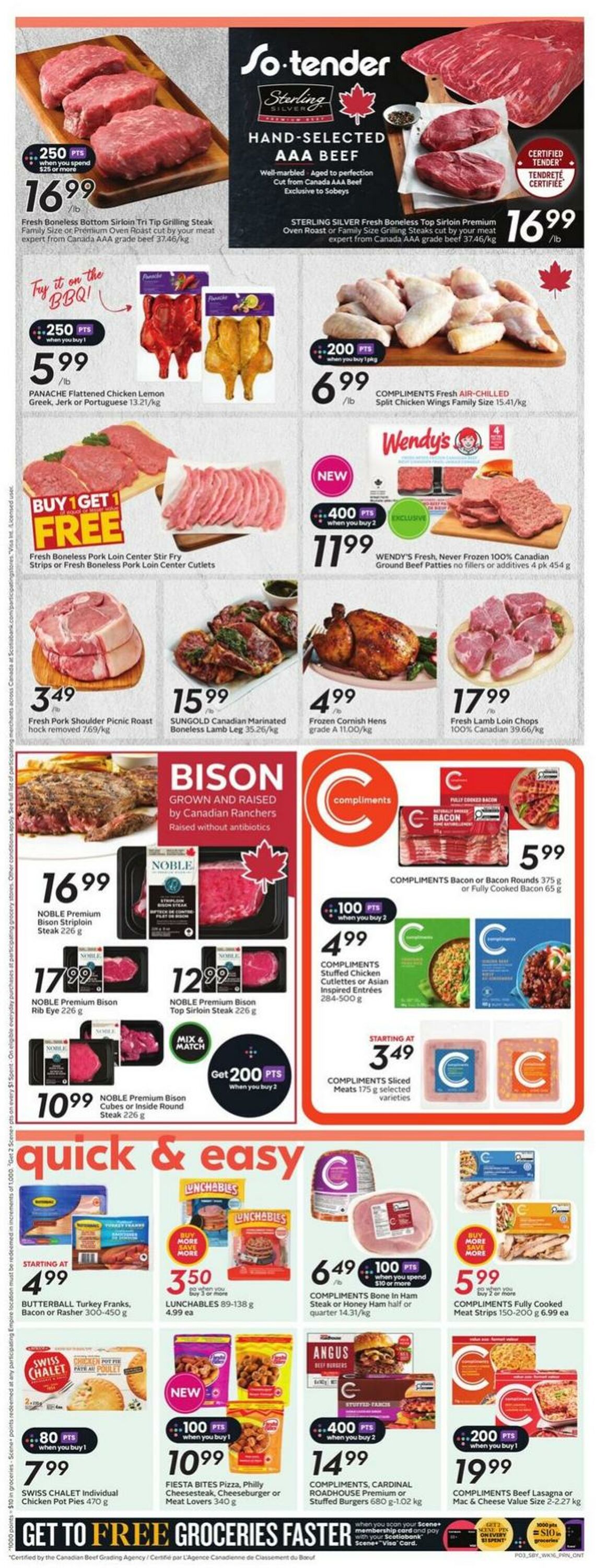 Flyer Sobeys 14.08.2025 - 20.08.2025