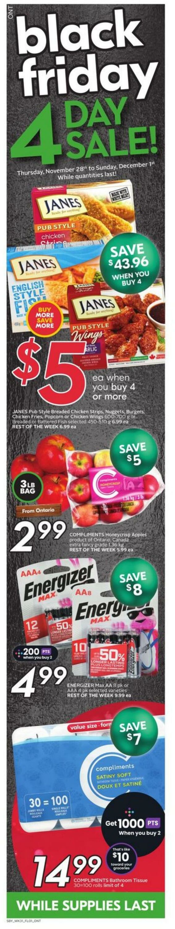 Flyer Sobeys 28.11.2024 - 04.12.2024