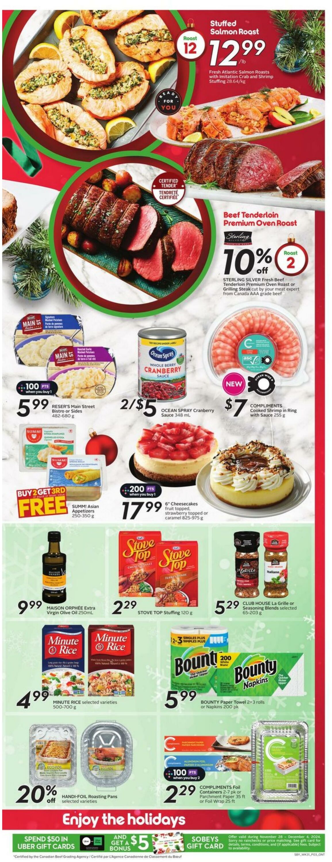 Flyer Sobeys 28.11.2024 - 04.12.2024