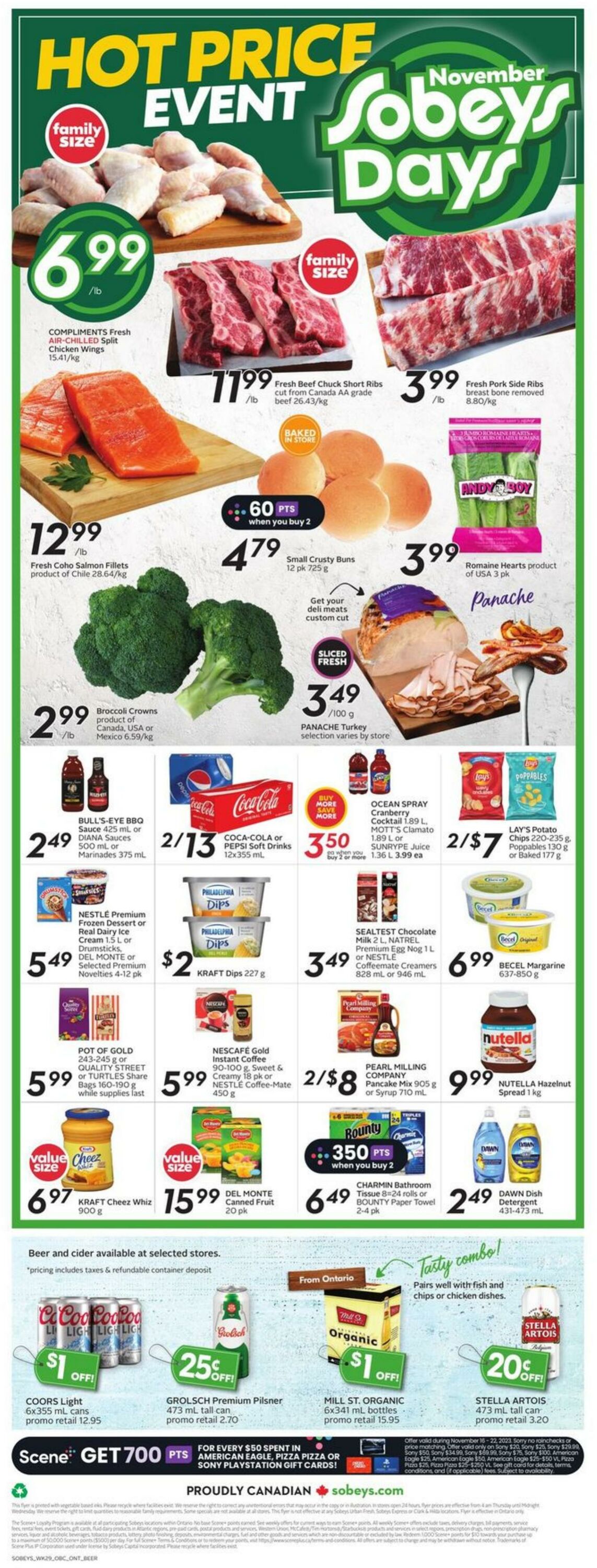 Flyer Sobeys 16.11.2023 - 22.11.2023