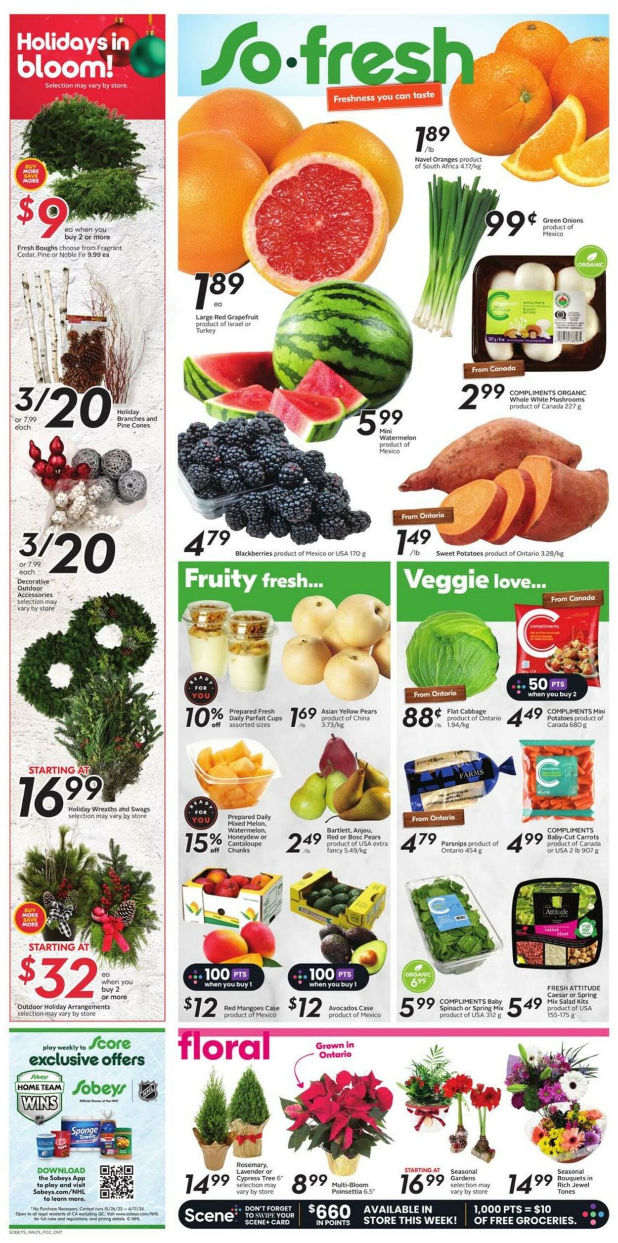 Flyer Sobeys 16.11.2023 - 22.11.2023