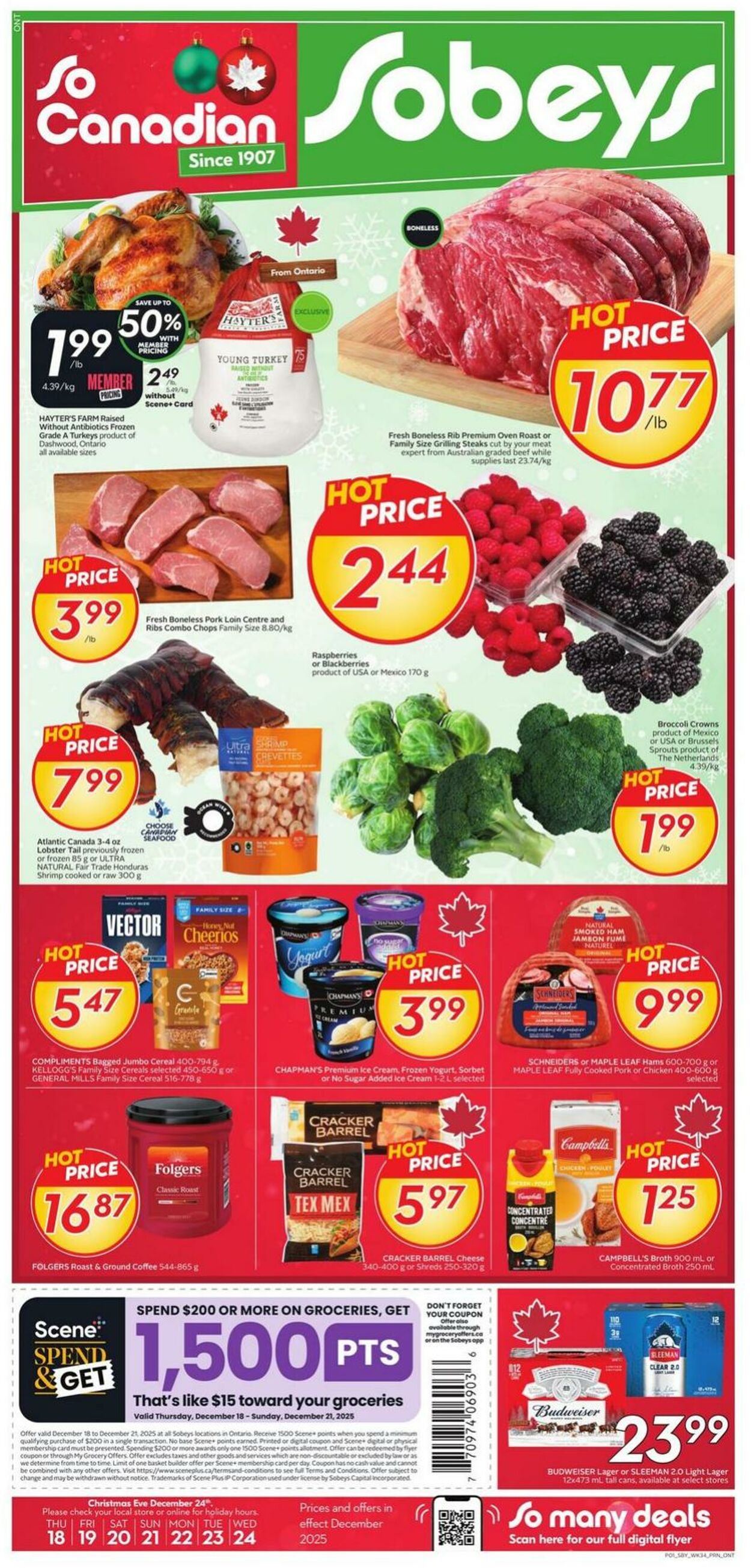 Flyer Sobeys 18.12.2025 - 24.12.2025