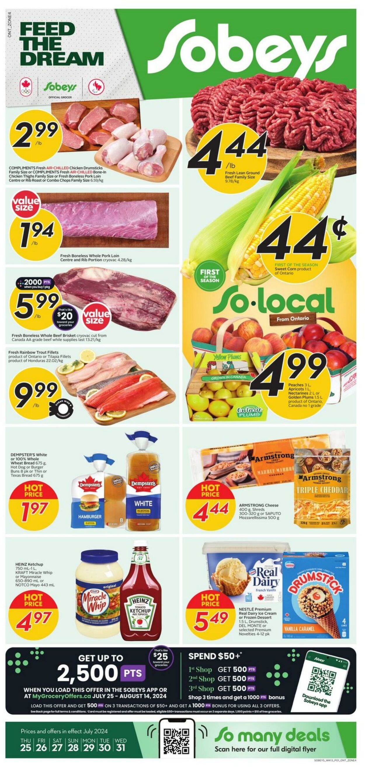 Flyer Sobeys 25.07.2024 - 31.07.2024