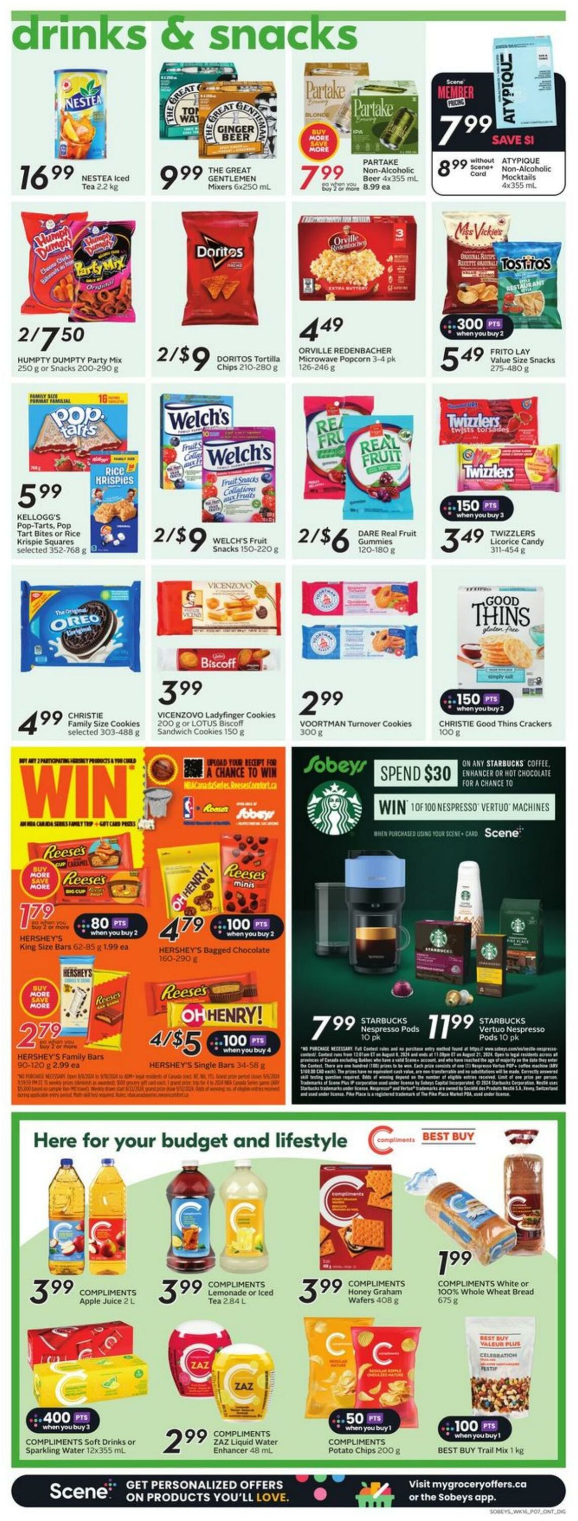 Flyer Sobeys 15.08.2024 - 21.08.2024