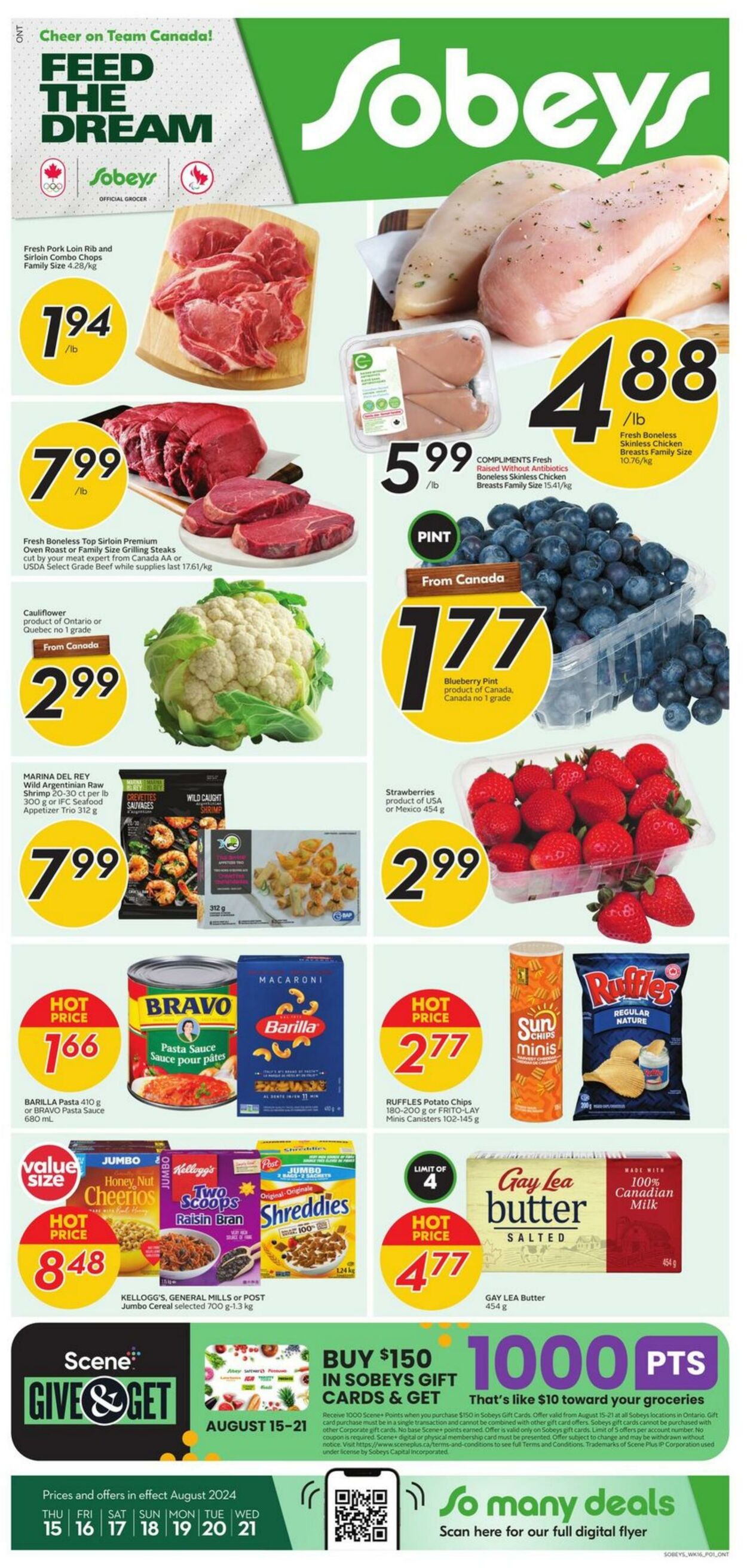 Flyer Sobeys 15.08.2024 - 21.08.2024