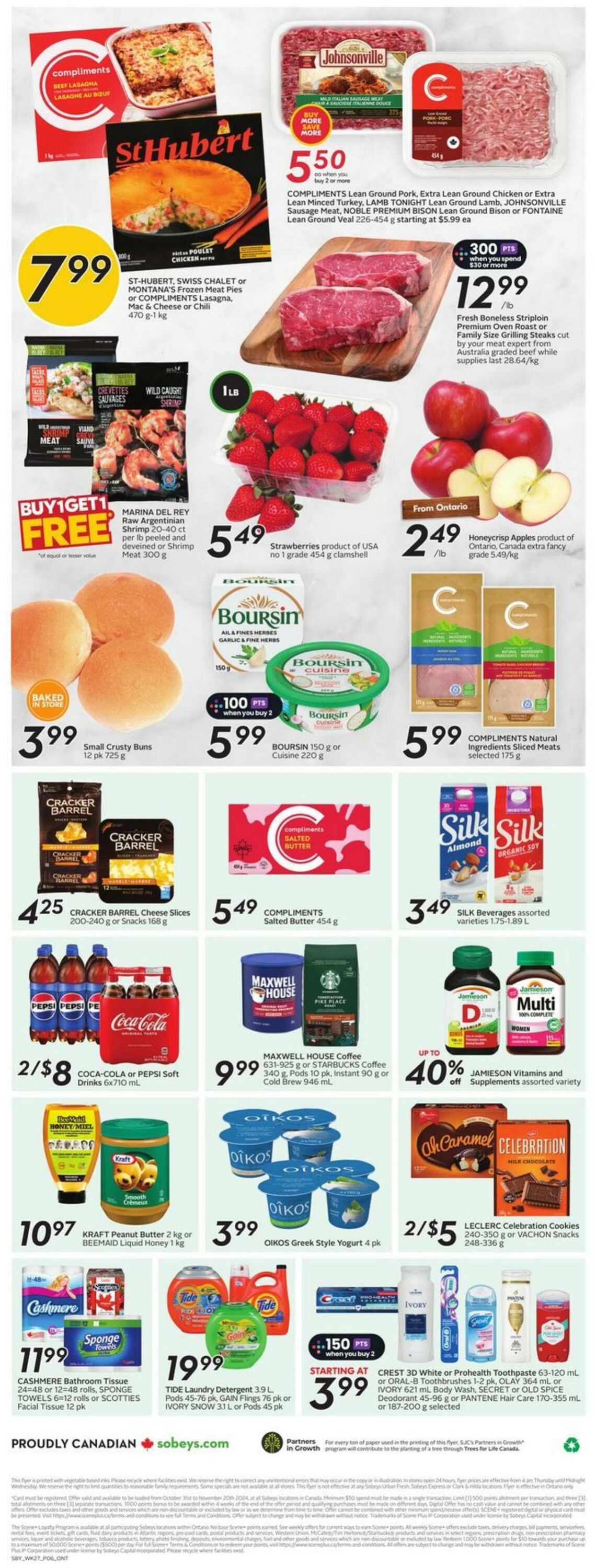 Flyer Sobeys 31.10.2024 - 06.11.2024