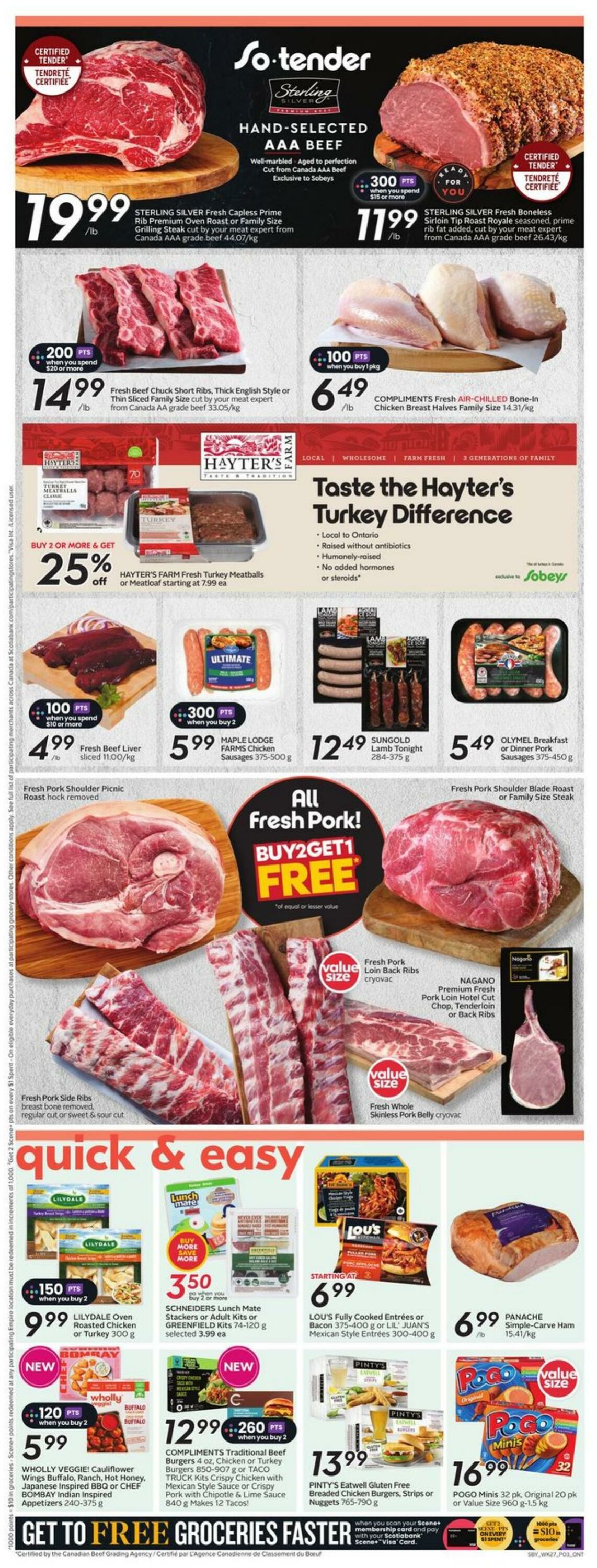 Flyer Sobeys 31.10.2024 - 06.11.2024