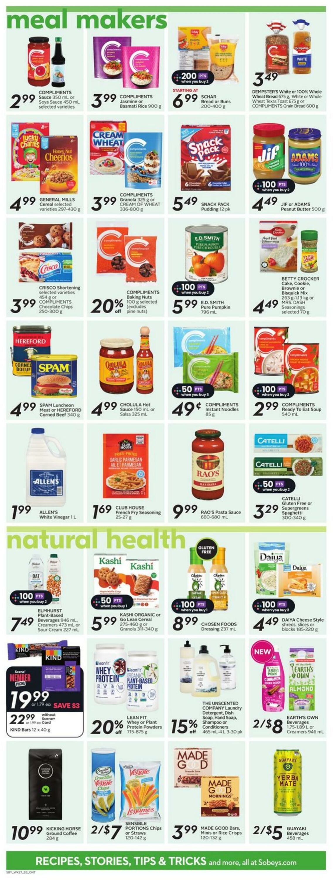 Flyer Sobeys 31.10.2024 - 06.11.2024