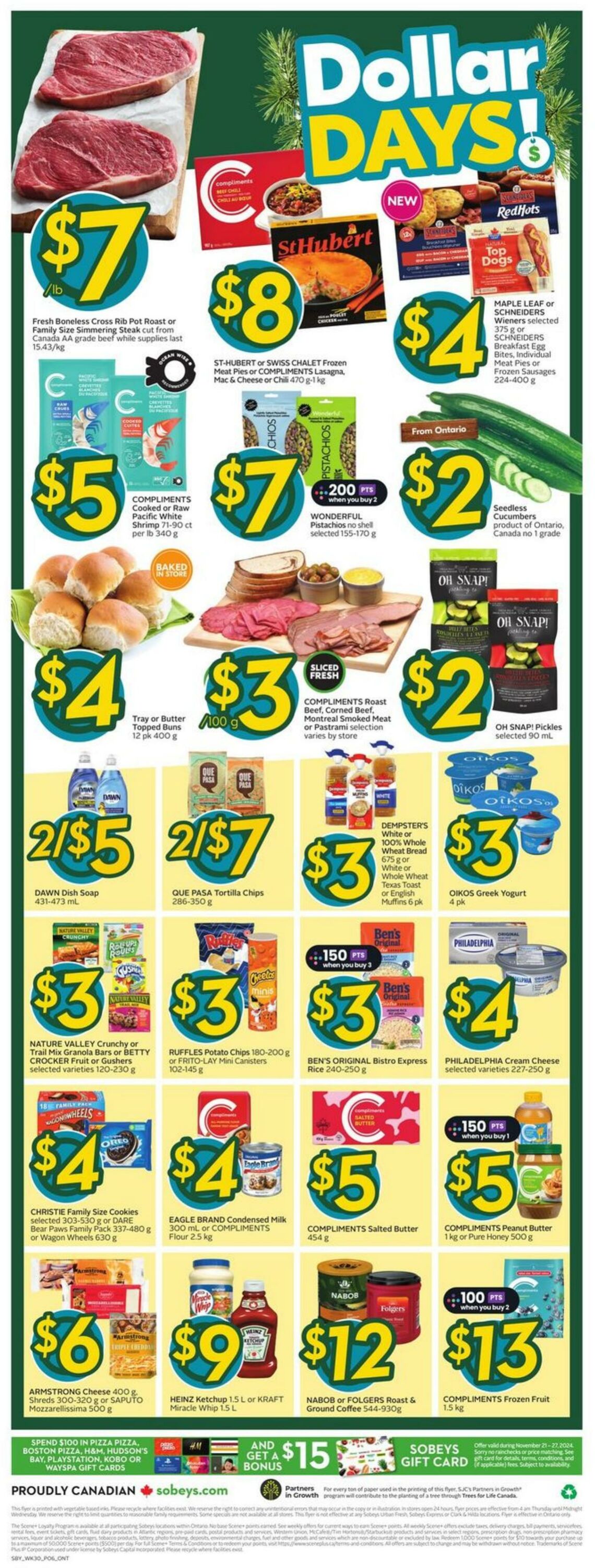 Flyer Sobeys 21.11.2024 - 27.11.2024