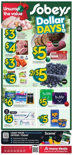 Flyer Sobeys 21.11.2024 - 27.11.2024