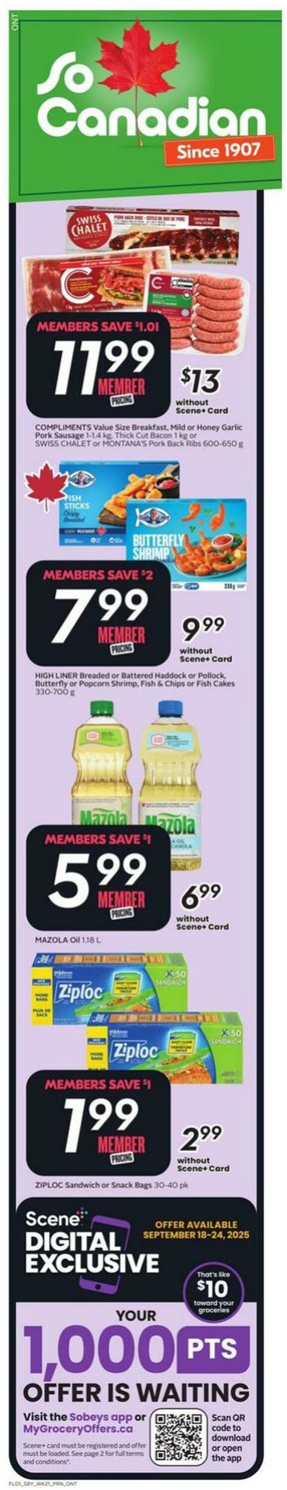 Flyer Sobeys 18.09.2025 - 24.09.2025