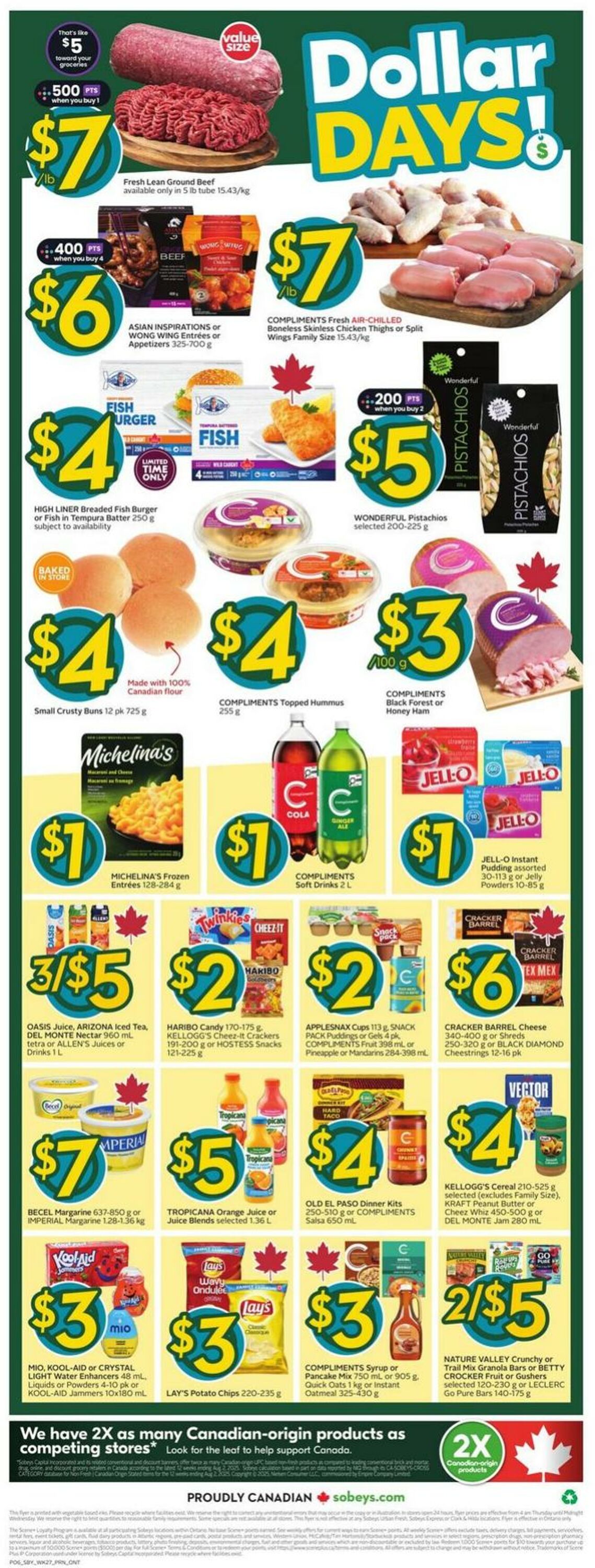 Flyer Sobeys 30.10.2025 - 05.11.2025