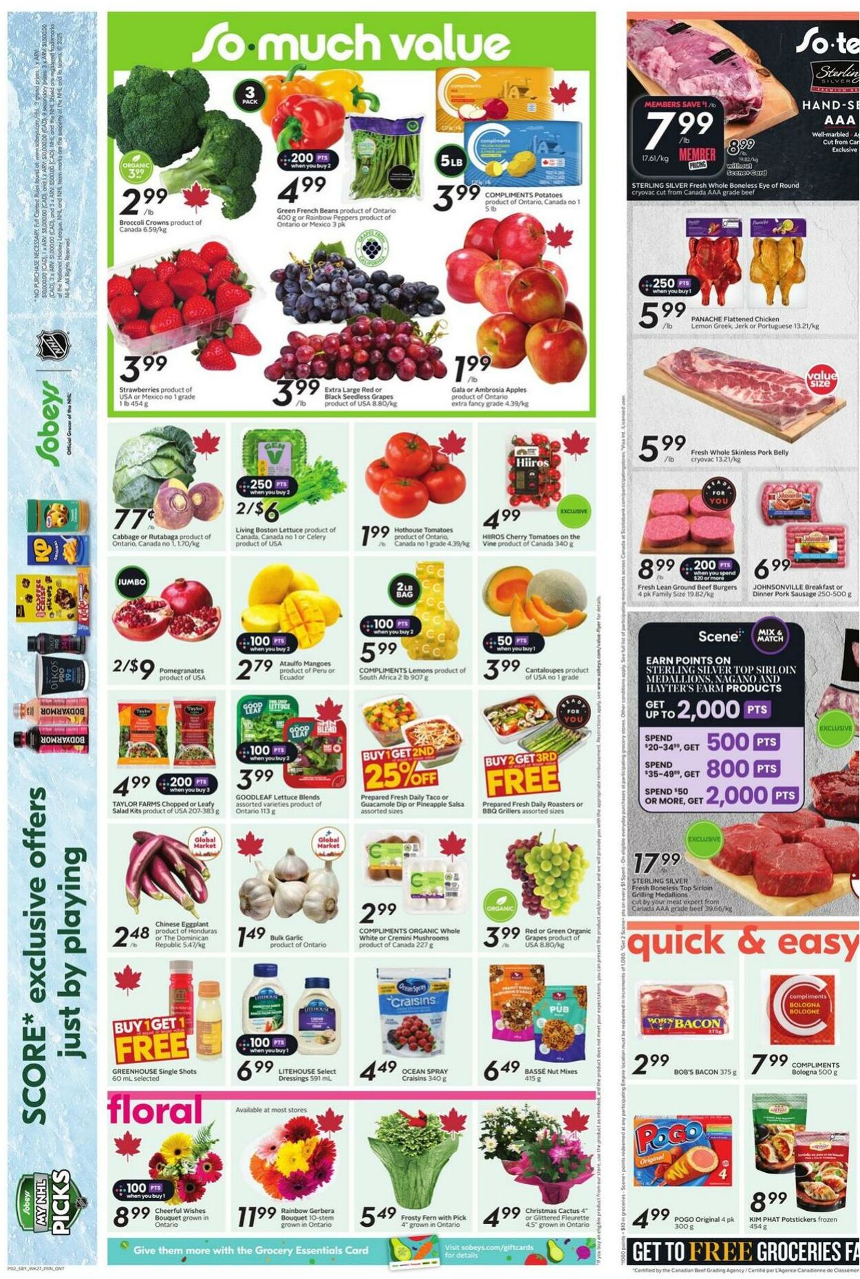 Flyer Sobeys 30.10.2025 - 05.11.2025