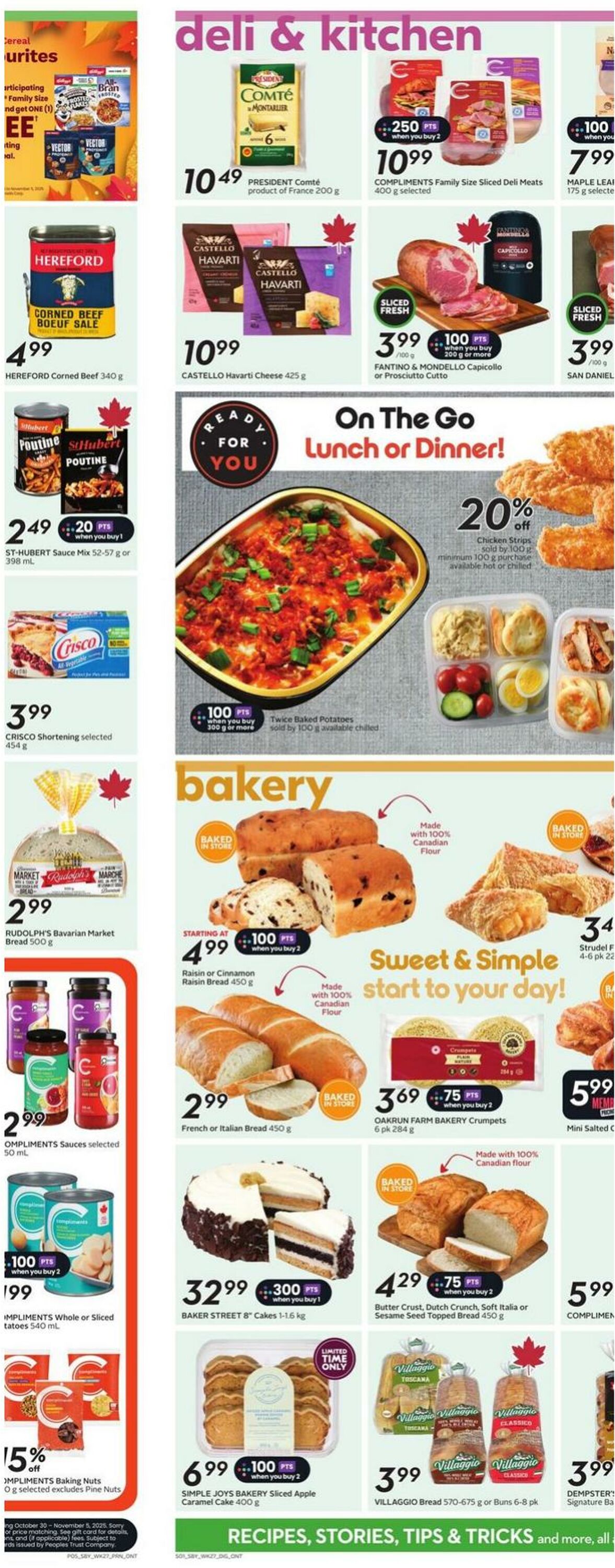 Flyer Sobeys 30.10.2025 - 05.11.2025