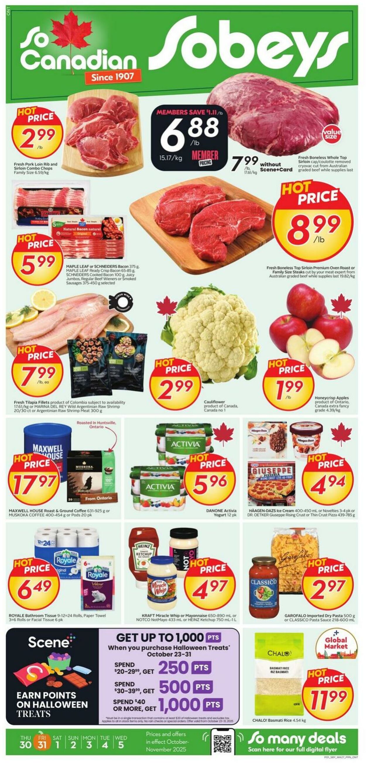 Flyer Sobeys 30.10.2025 - 05.11.2025