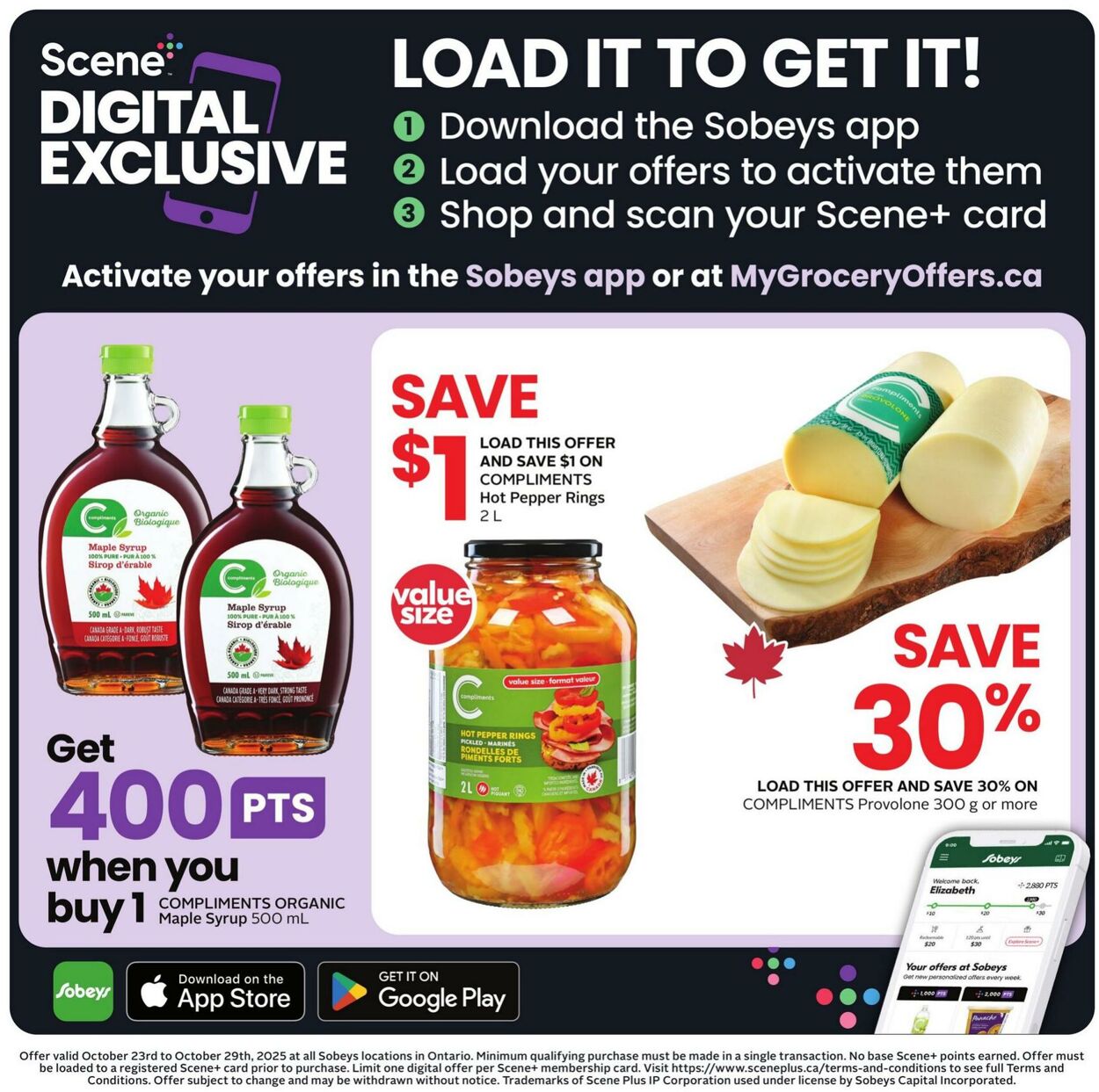 Flyer Sobeys 23.10.2025 - 29.10.2025