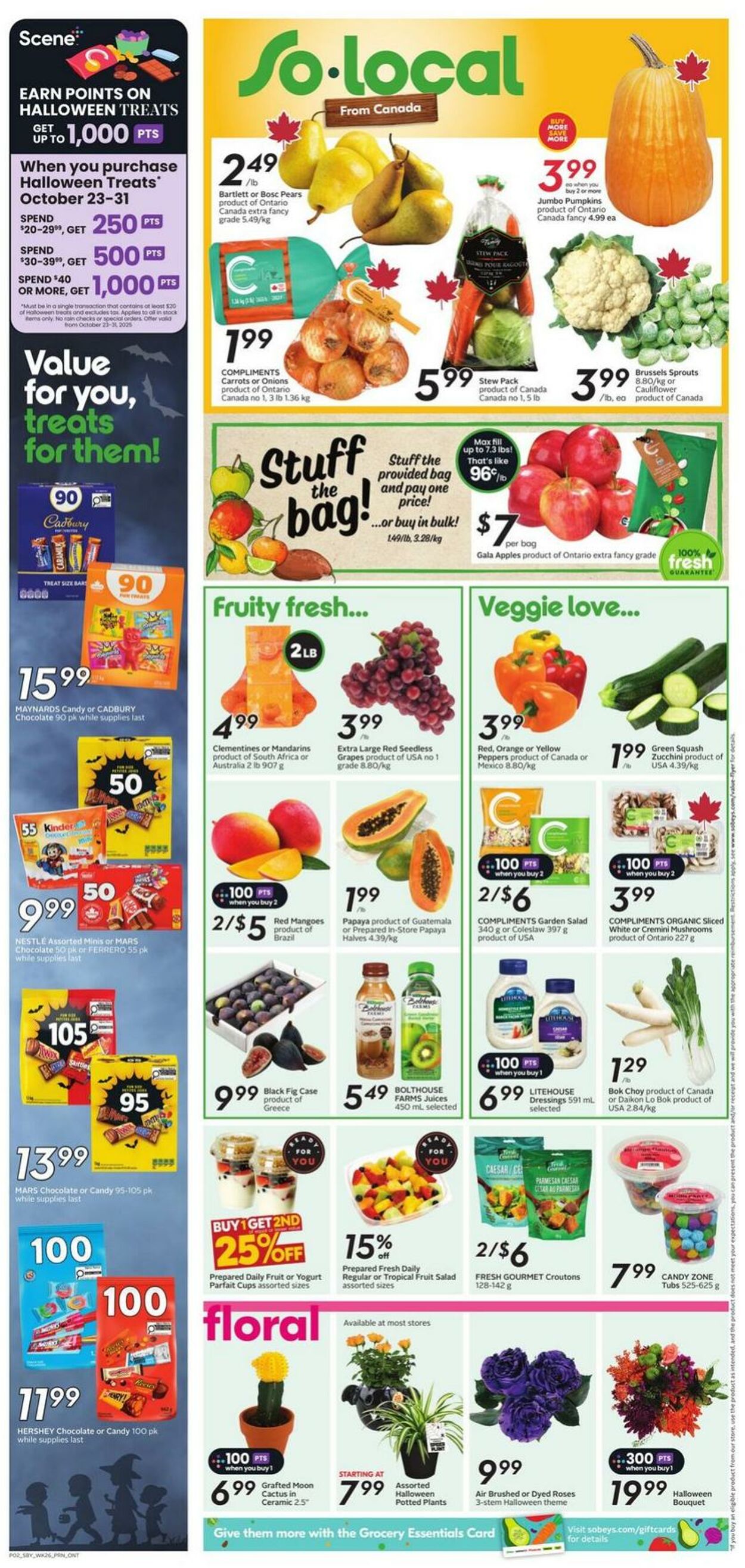 Flyer Sobeys 23.10.2025 - 29.10.2025