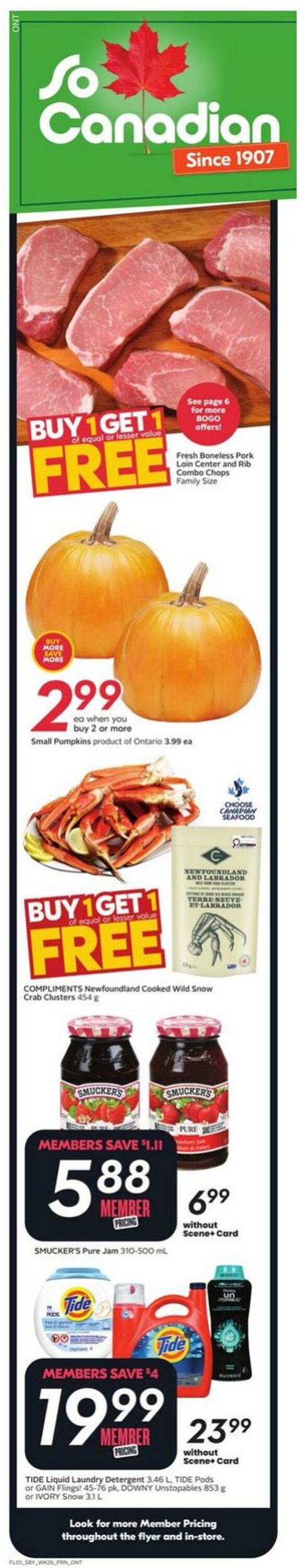 Flyer Sobeys 23.10.2025 - 29.10.2025