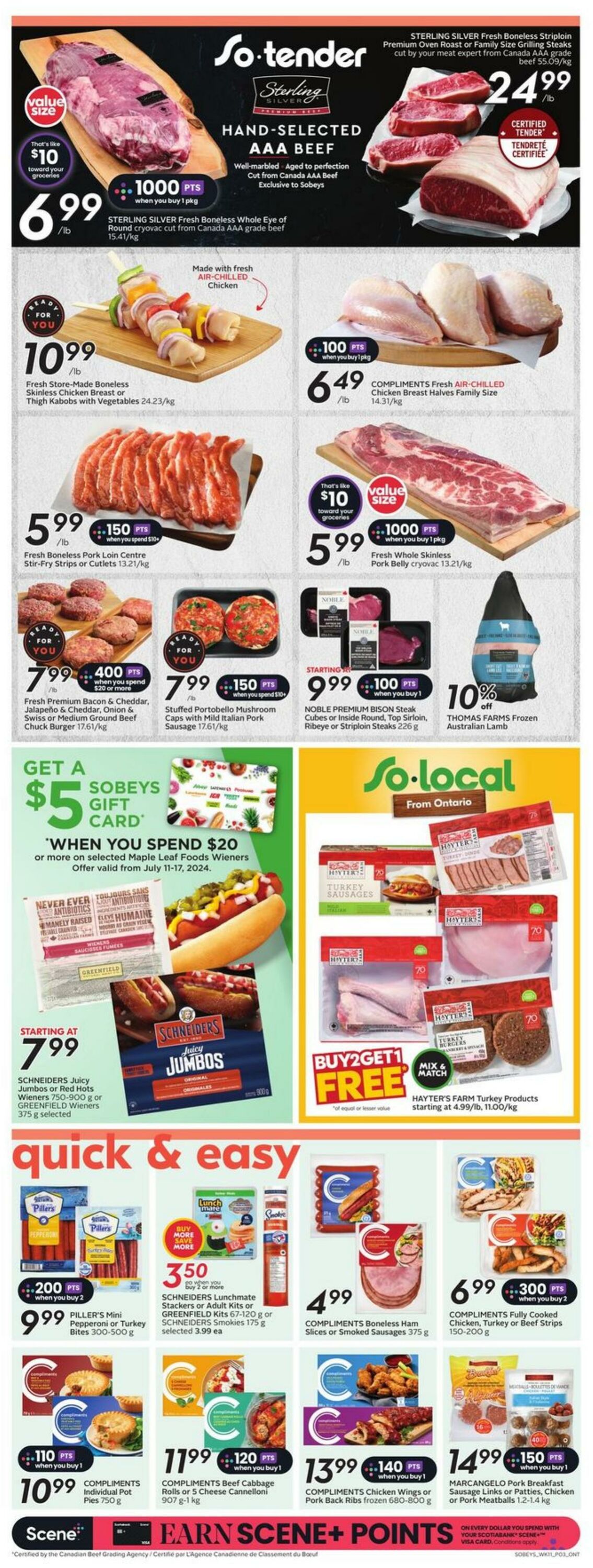 Flyer Sobeys 11.07.2024 - 17.07.2024