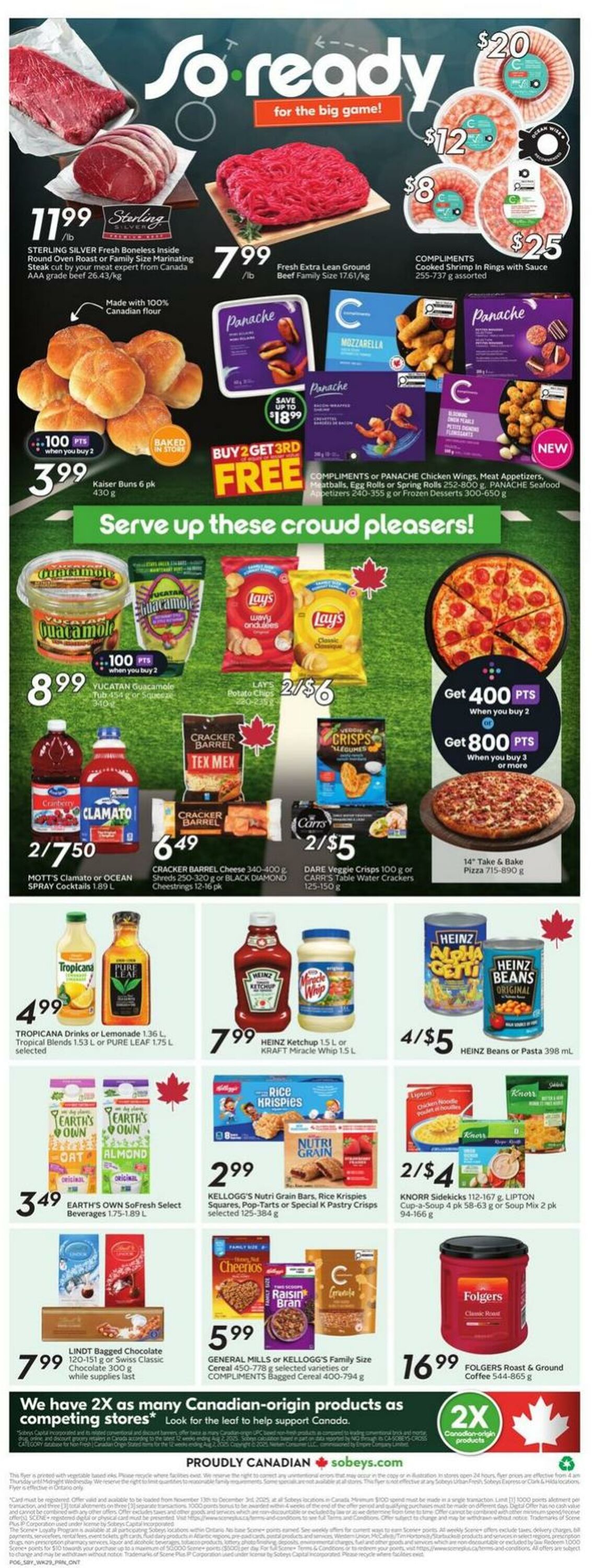 Flyer Sobeys 13.11.2025 - 19.11.2025