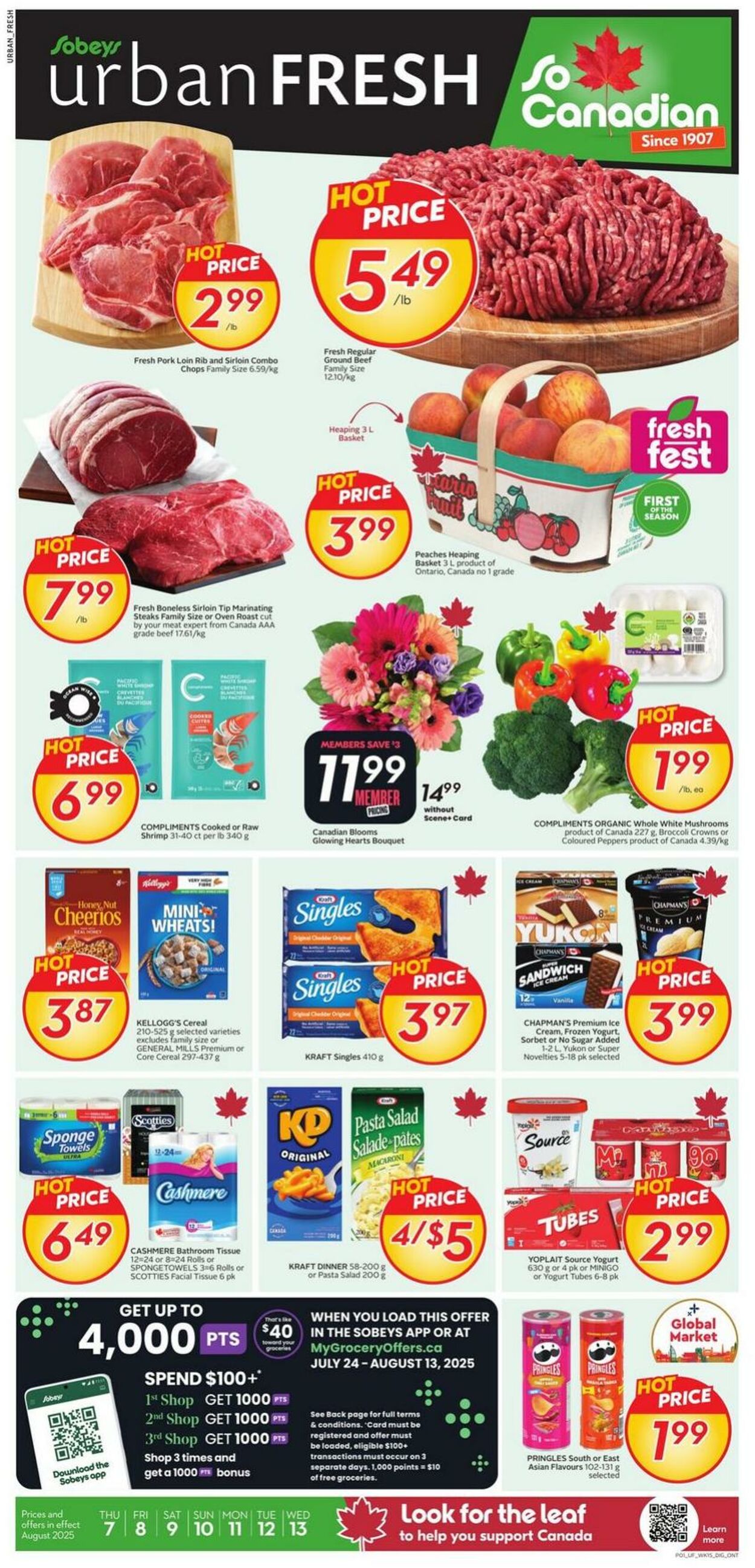 Flyer Sobeys 07.08.2025 - 13.08.2025