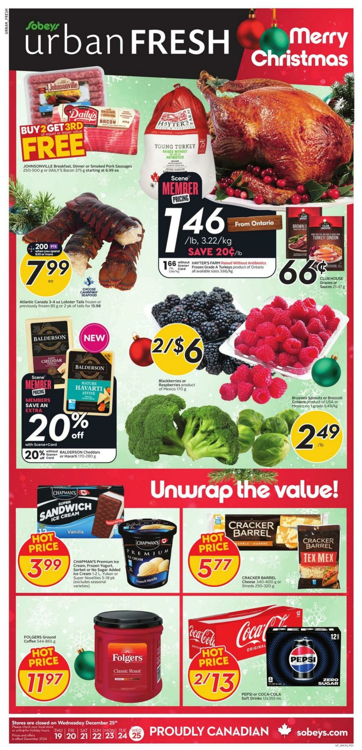 Flyer Sobeys 19.12.2024 - 25.12.2024