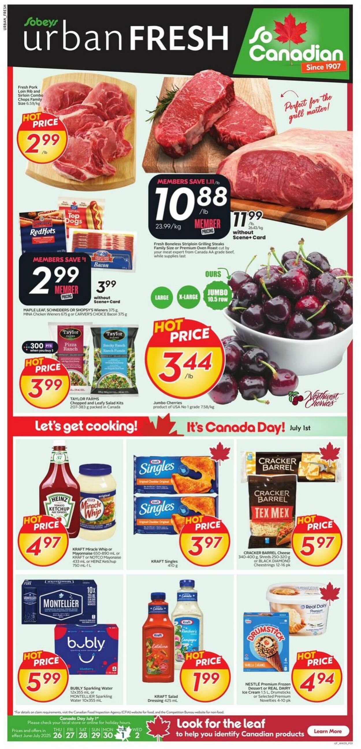 Flyer Sobeys 26.06.2025 - 02.07.2025