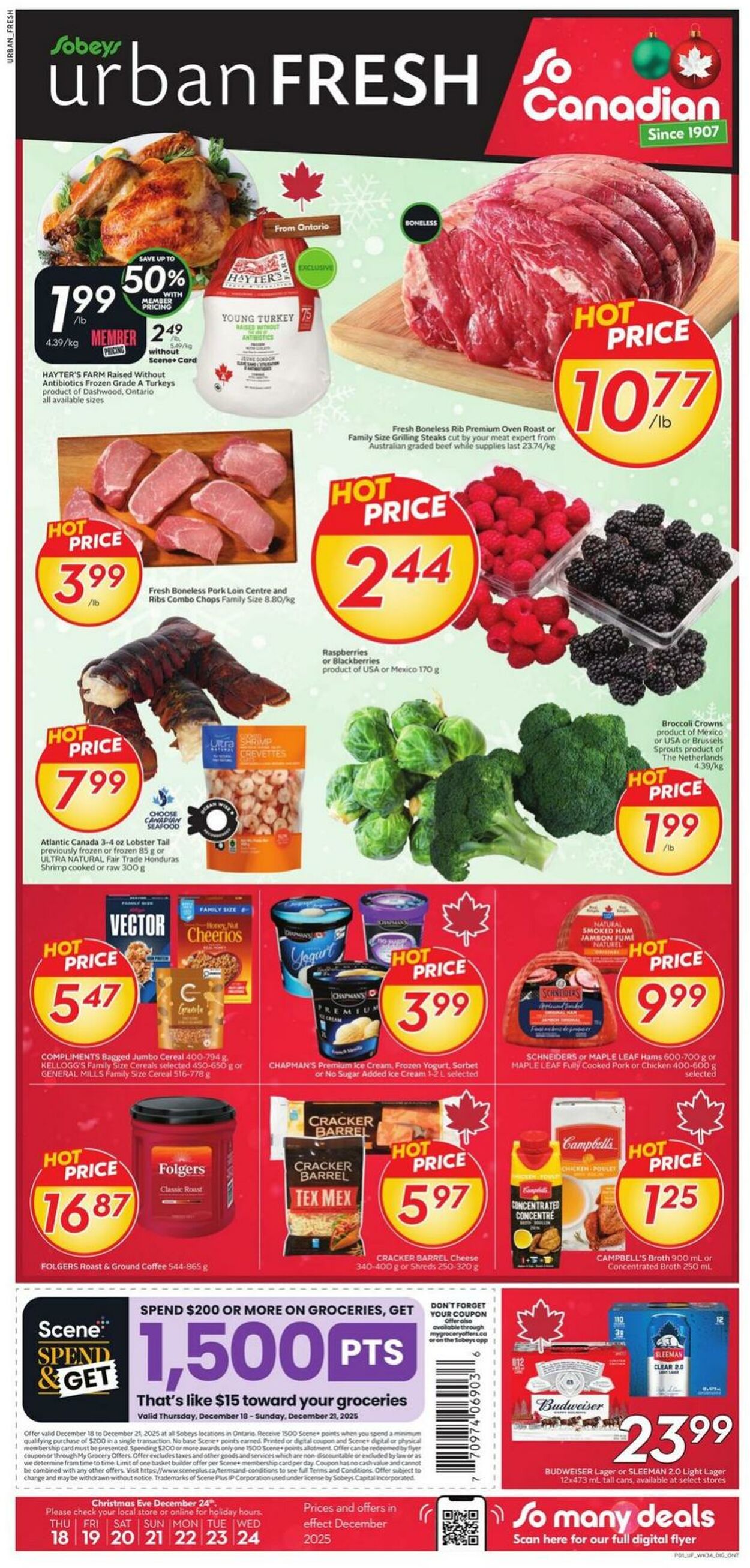 Flyer Sobeys 18.12.2025 - 24.12.2025