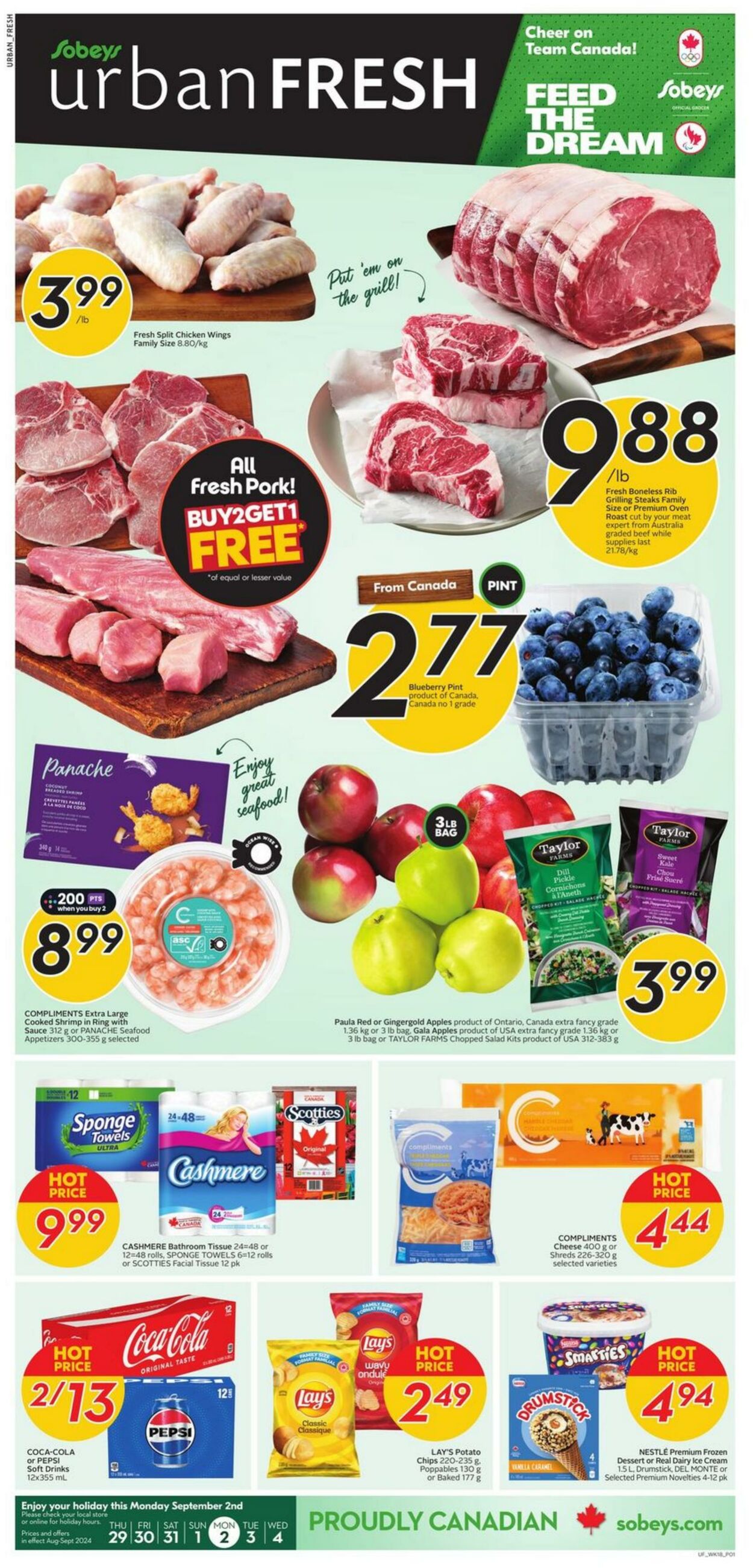 Flyer Sobeys 29.08.2024 - 04.09.2024