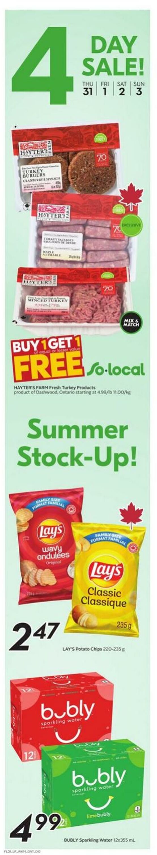 Flyer Sobeys 31.07.2025 - 06.08.2025