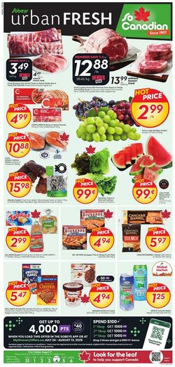 Flyer Sobeys 31.07.2025 - 06.08.2025