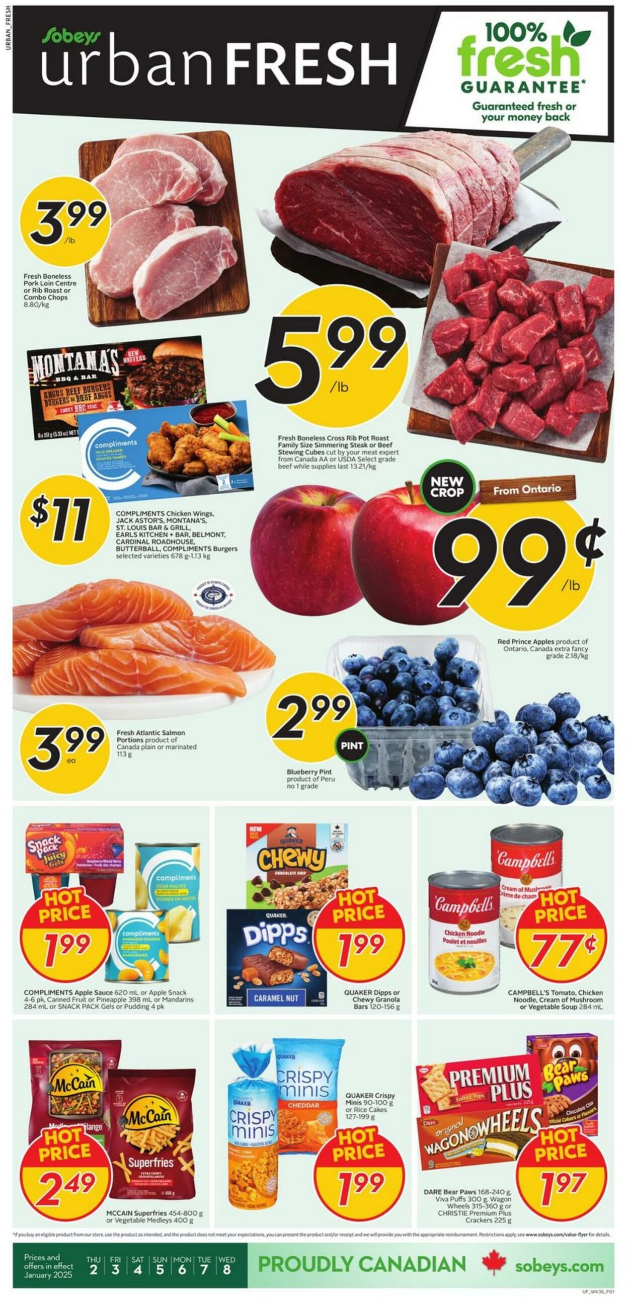 Flyer Sobeys 02.01.2025 - 08.01.2025