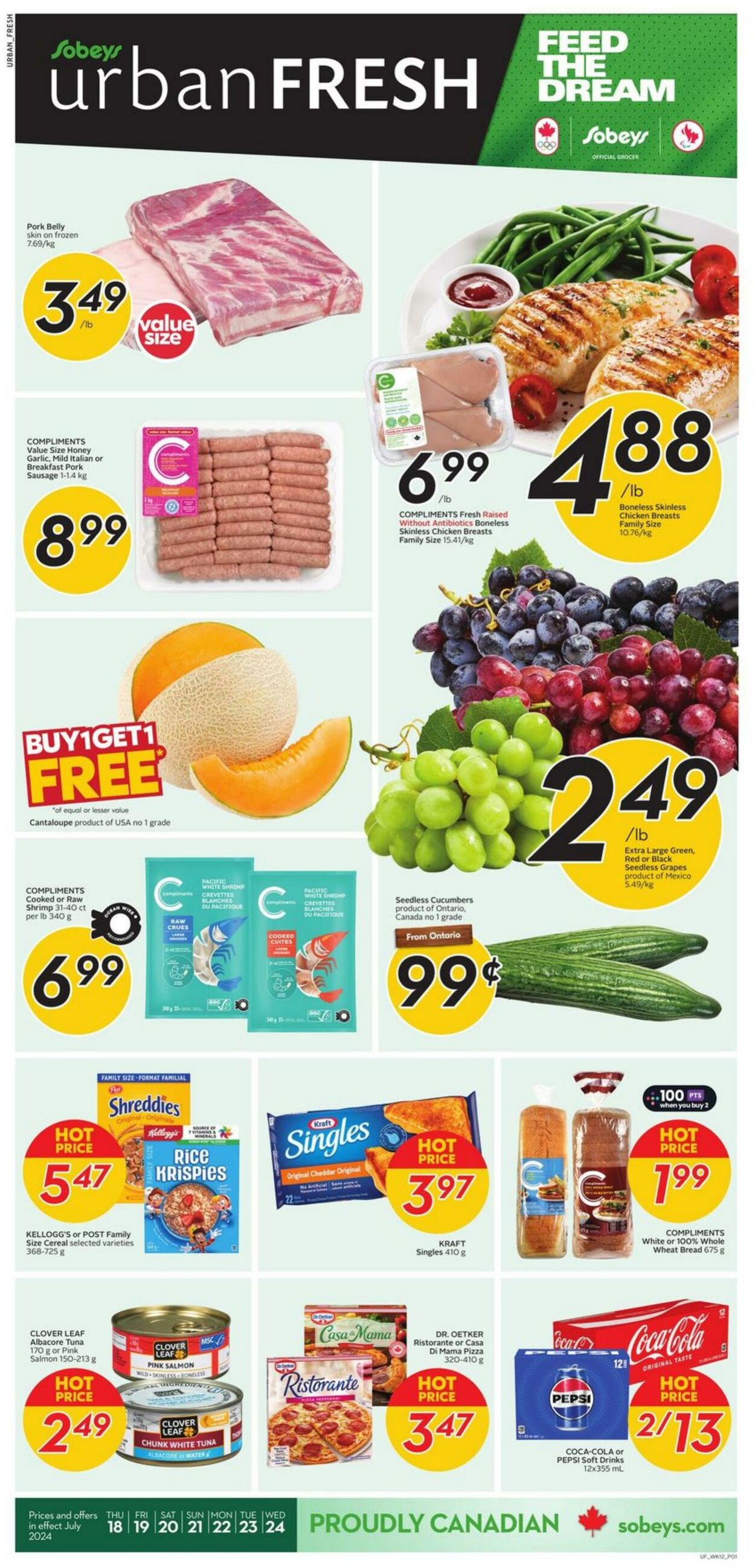 Flyer Sobeys 18.07.2024 - 24.07.2024