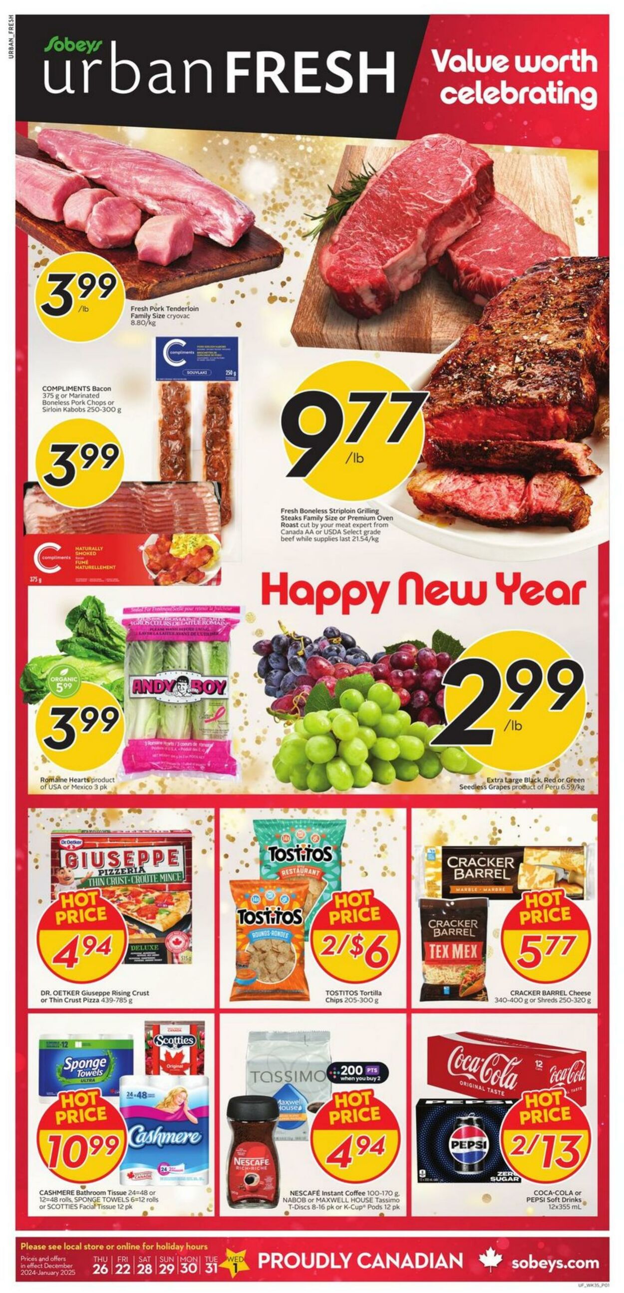 Flyer Sobeys 26.12.2024 - 01.01.2025