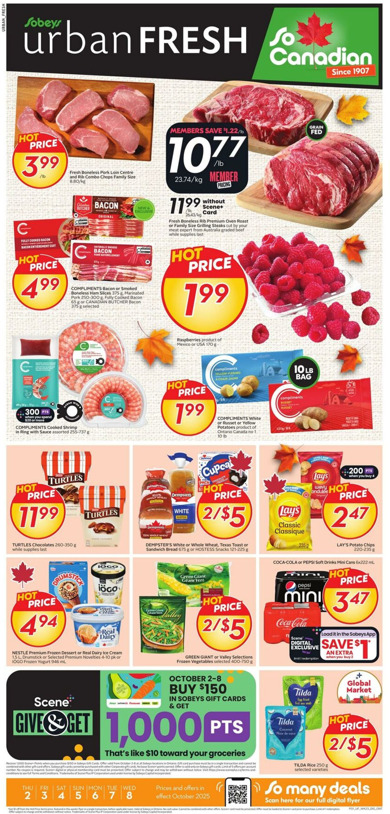Flyer Sobeys 02.10.2025 - 08.10.2025