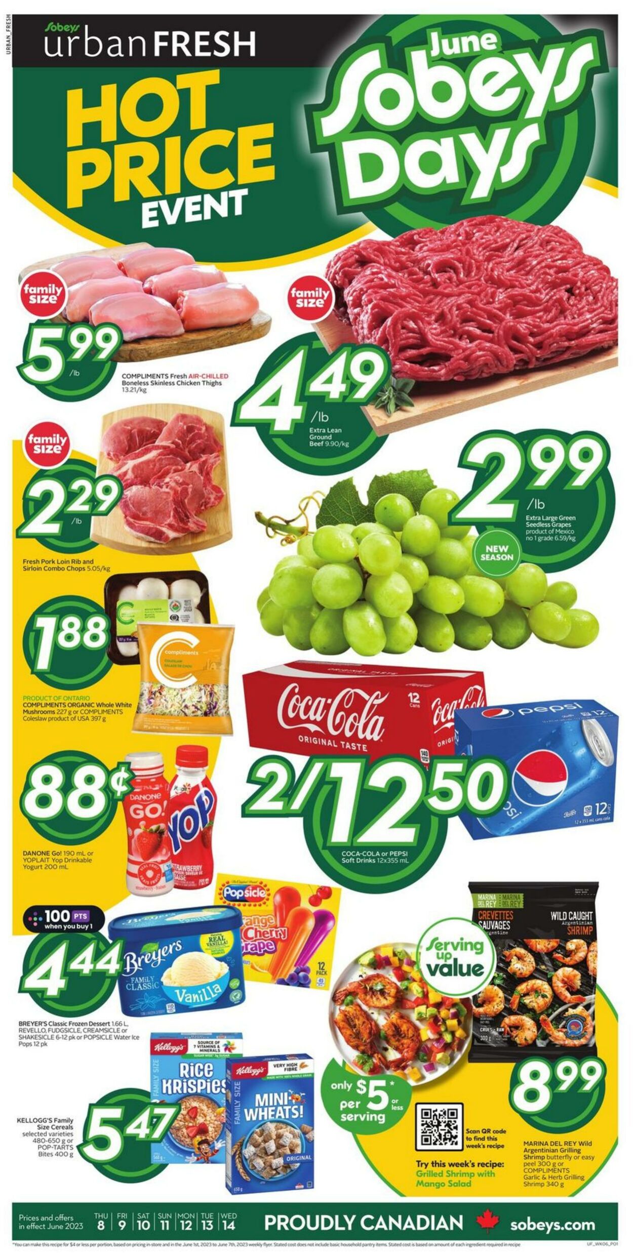 Sobeys Promotional Flyer - Valid from 08.06 to 14.06 - Page nb 1 ...