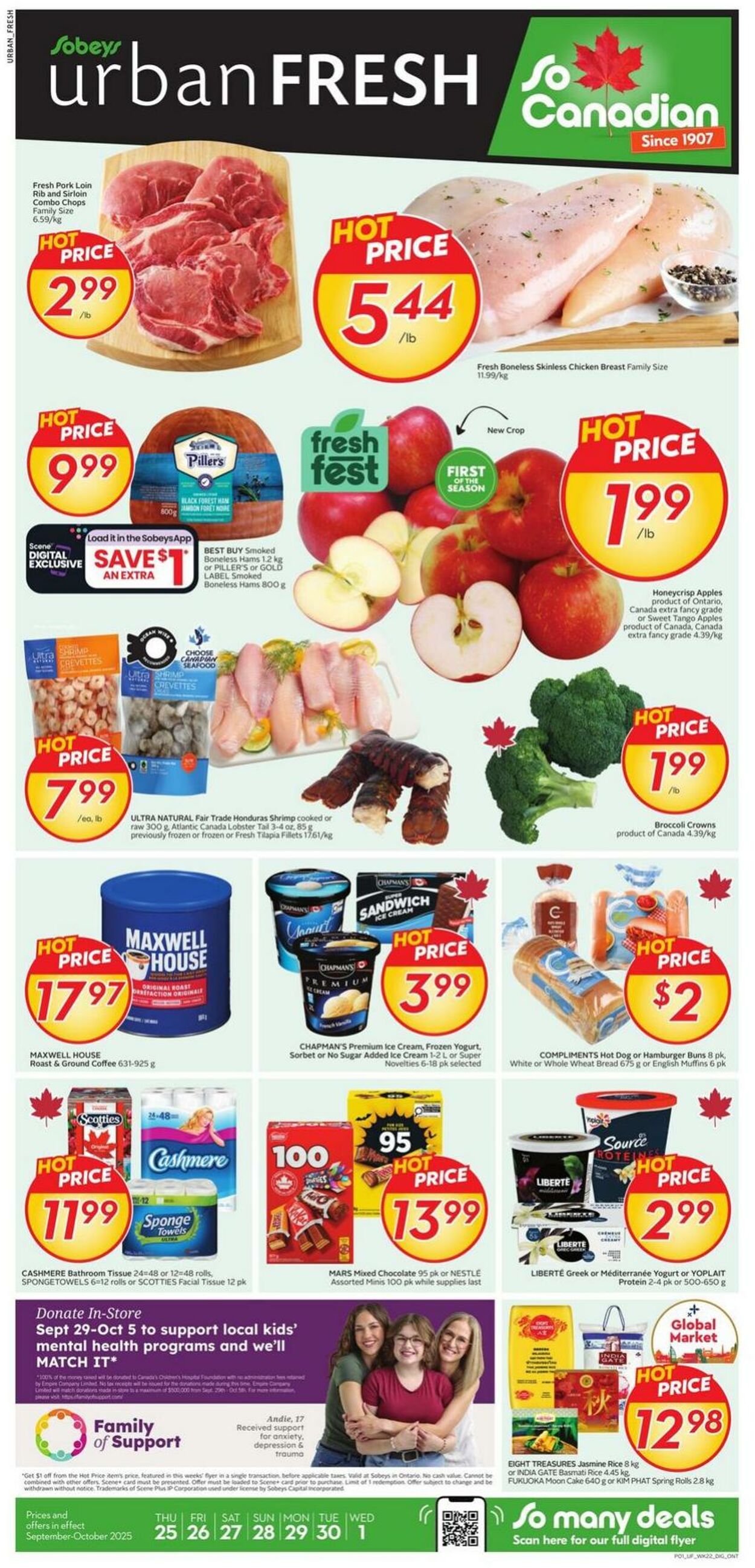 Flyer Sobeys 25.09.2025 - 01.10.2025