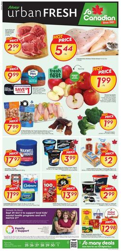 Flyer Sobeys 25.09.2025 - 01.10.2025