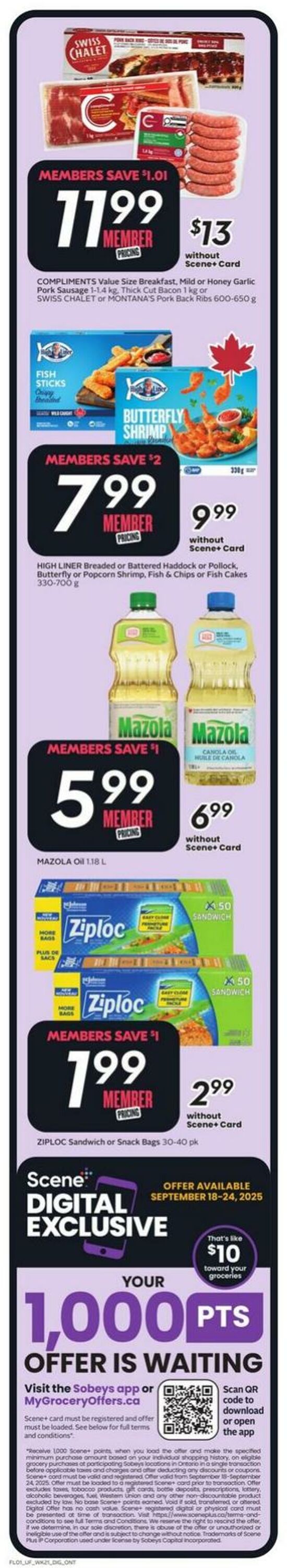 Flyer Sobeys 18.09.2025 - 24.09.2025