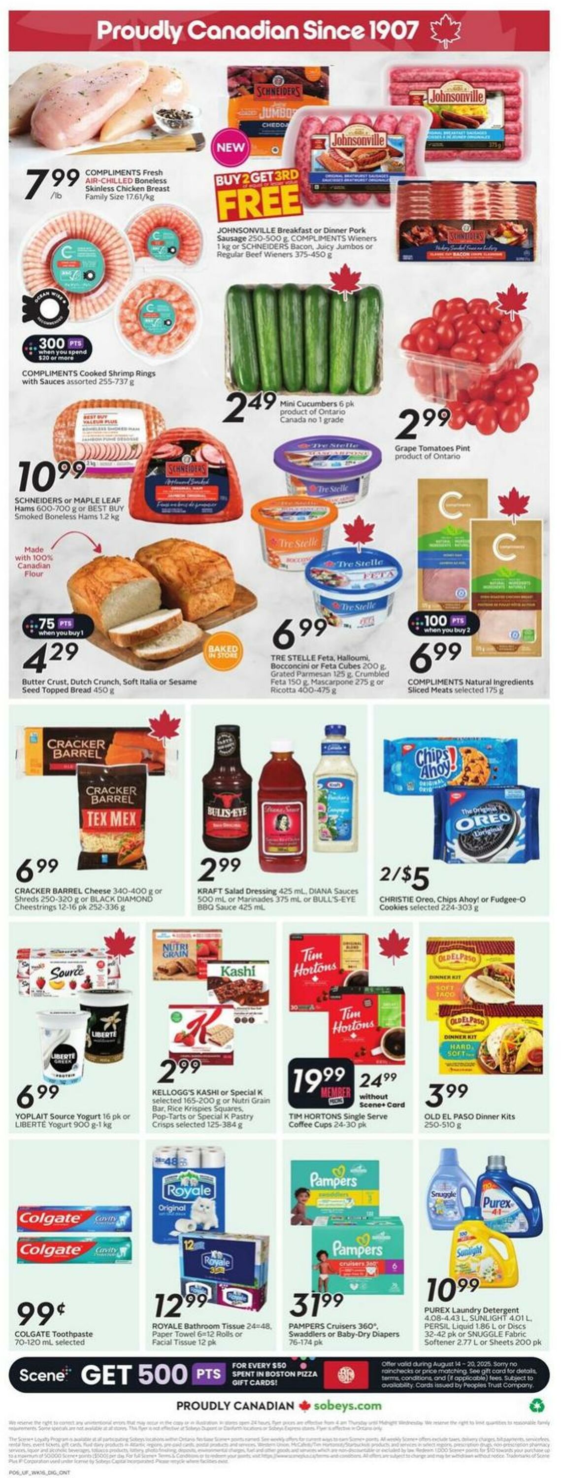 Flyer Sobeys 14.08.2025 - 20.08.2025
