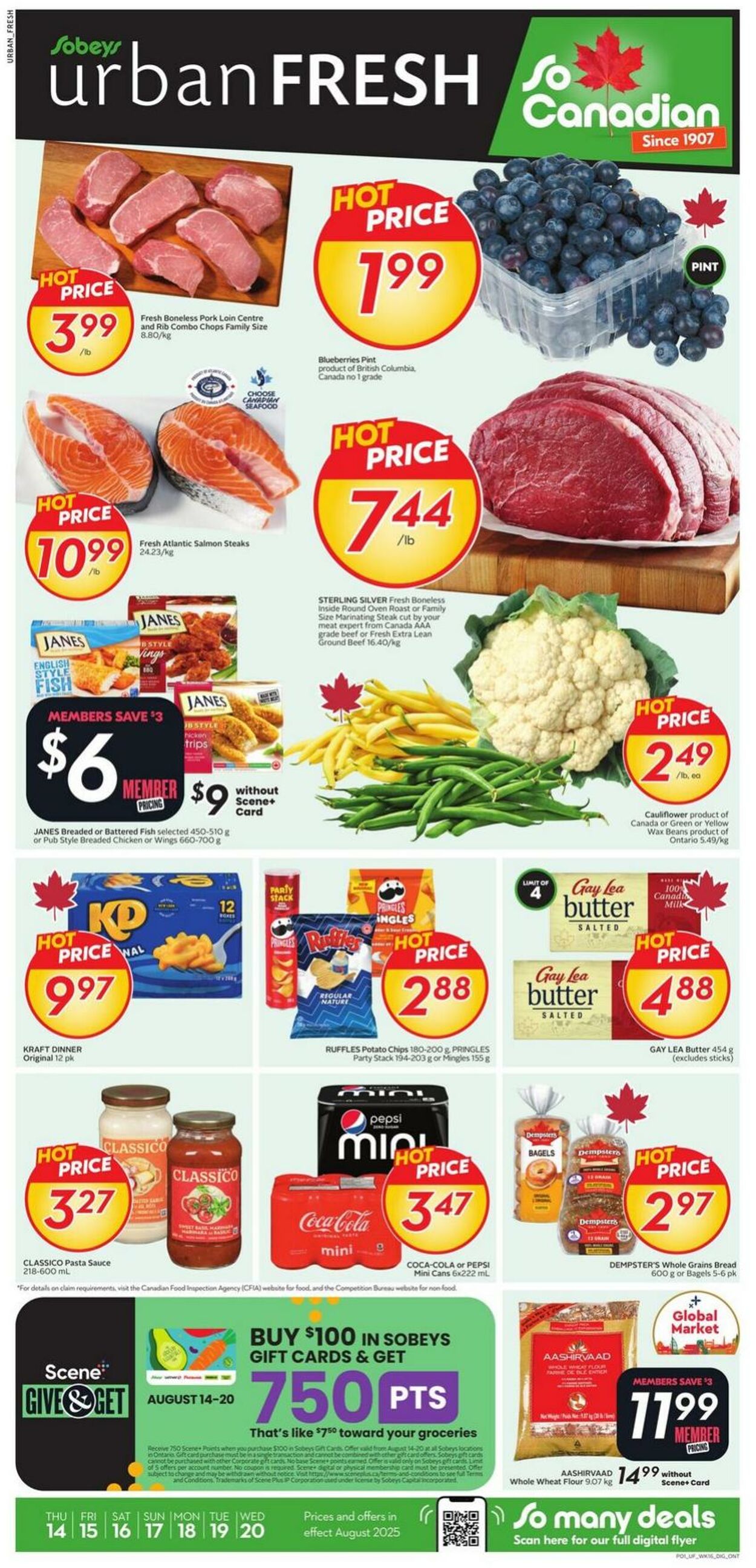 Flyer Sobeys 14.08.2025 - 20.08.2025