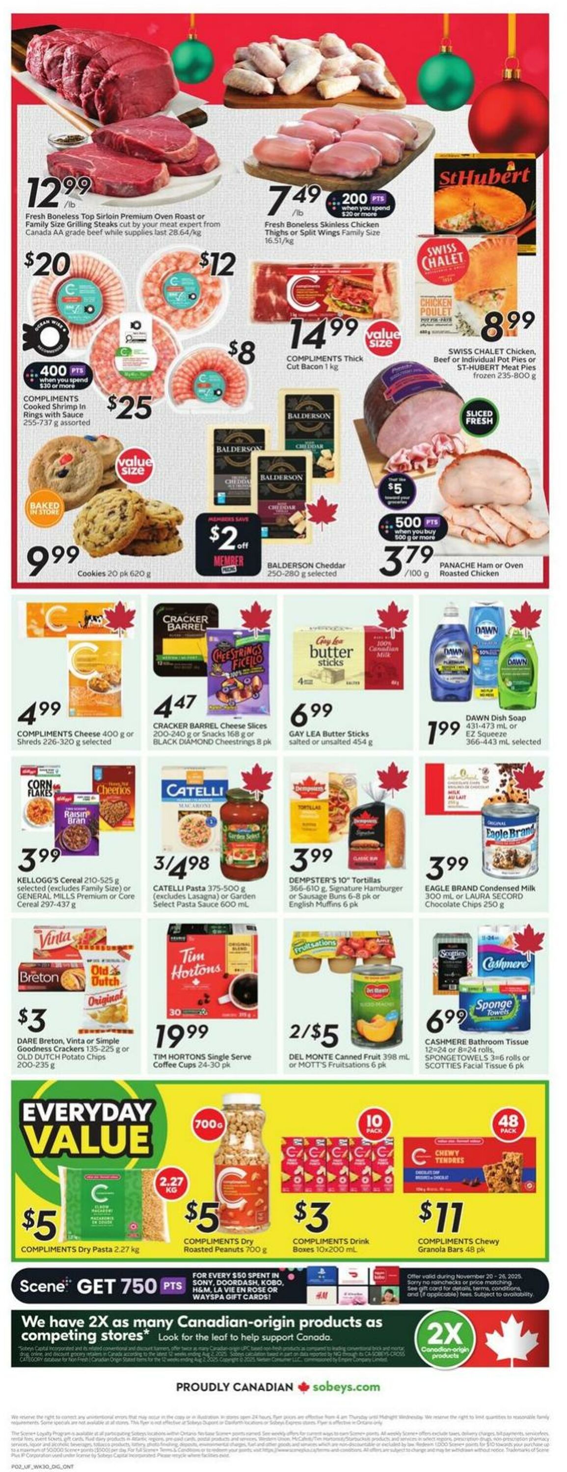 Flyer Sobeys 20.11.2025 - 26.11.2025