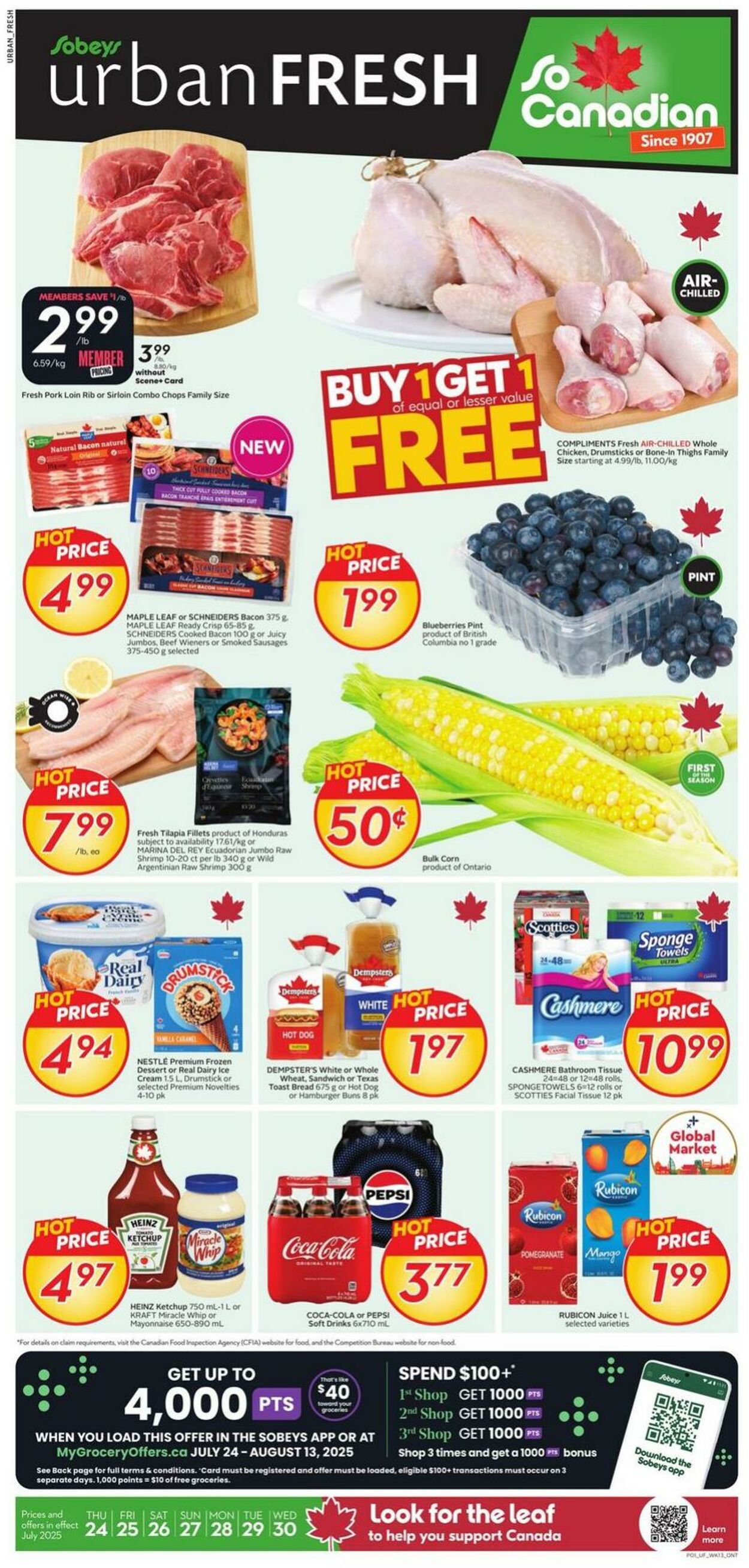Flyer Sobeys 24.07.2025 - 30.07.2025