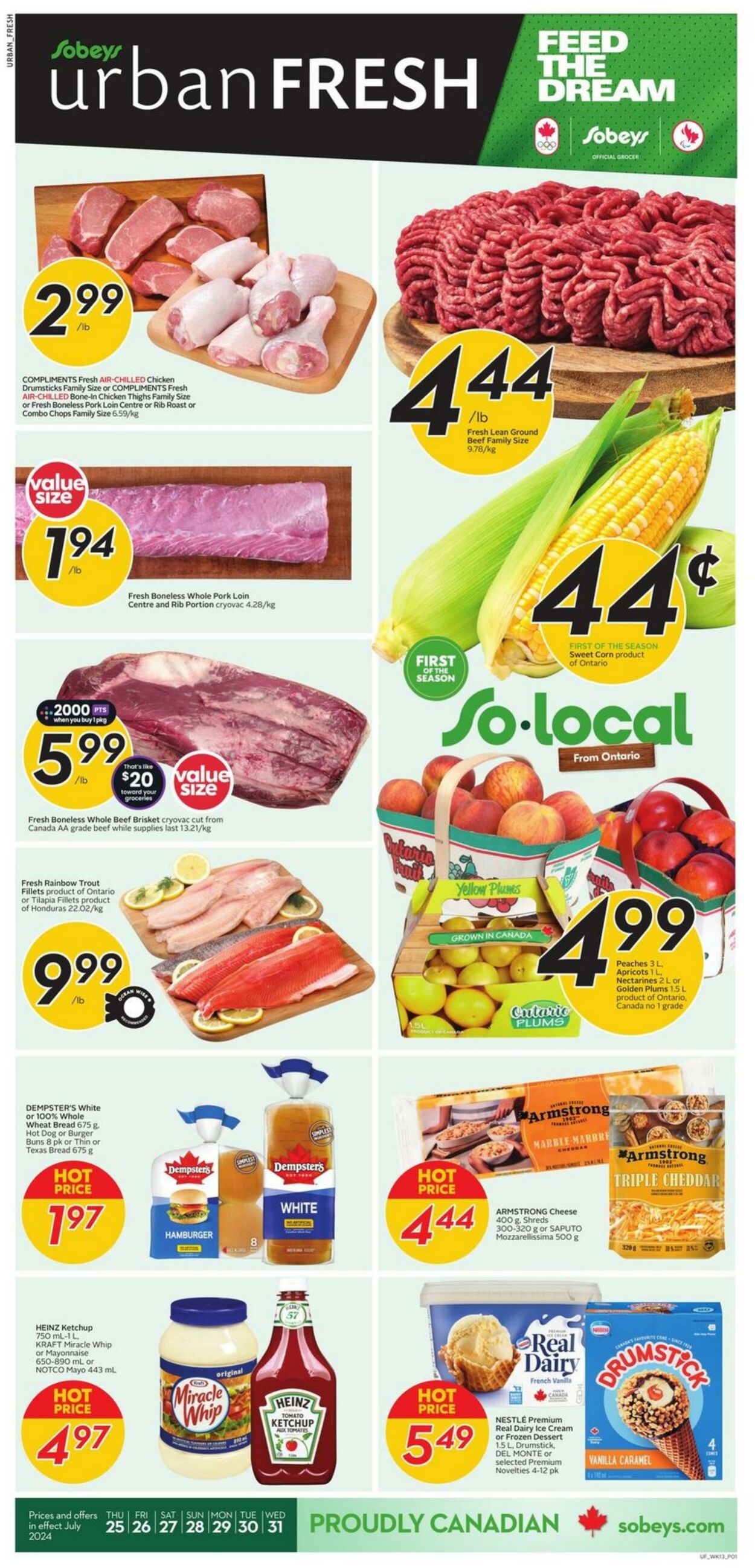 Flyer Sobeys 25.07.2024 - 31.07.2024