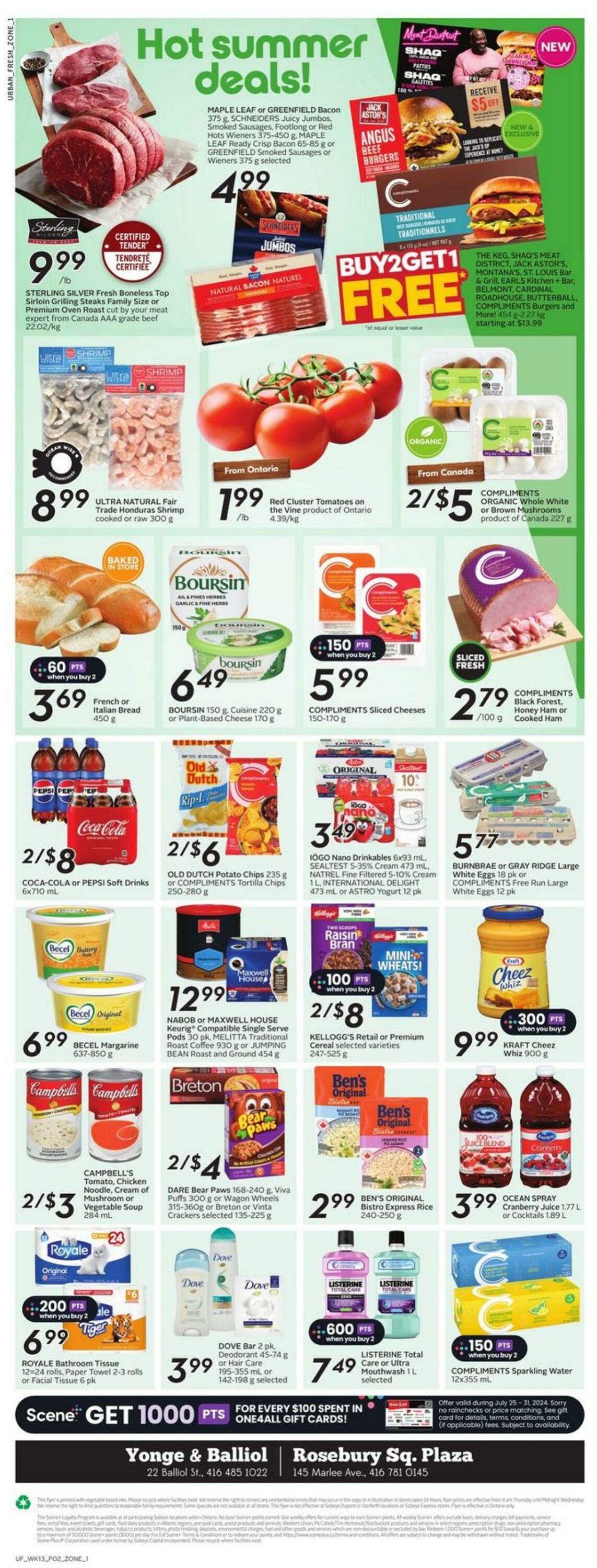 Flyer Sobeys 25.07.2024 - 31.07.2024