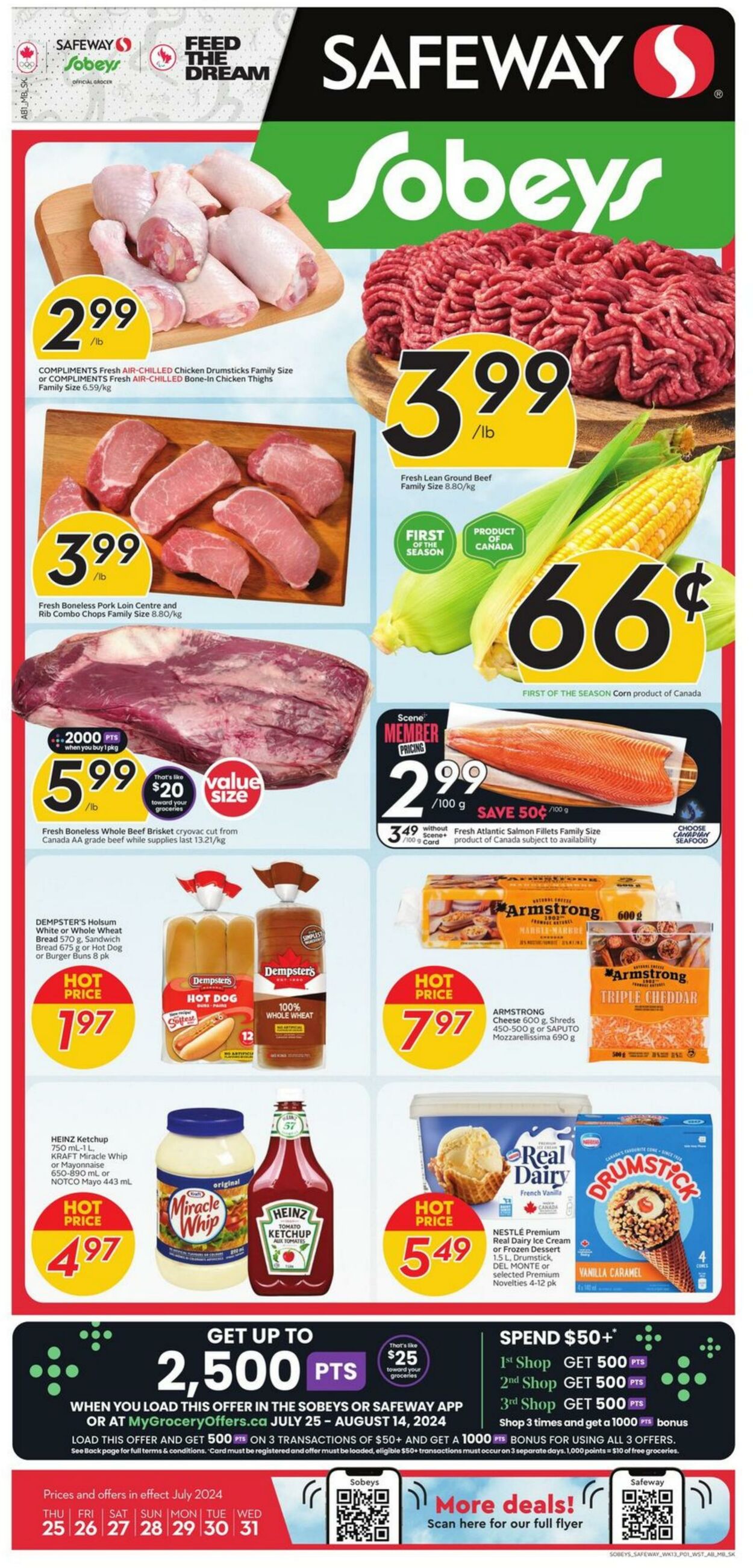 Flyer Sobeys 25.07.2024 - 31.07.2024