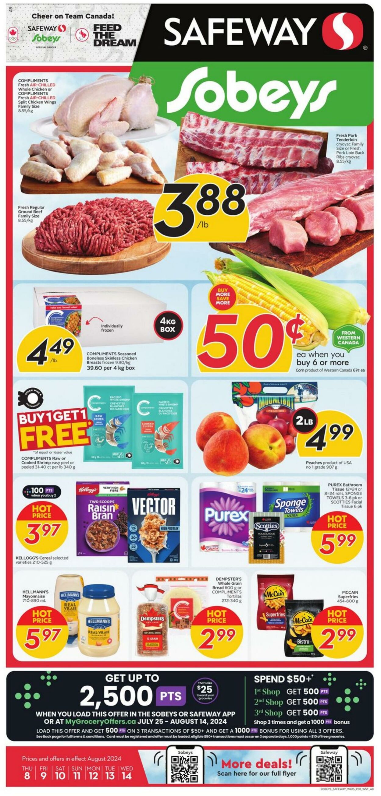 Flyer Sobeys 08.08.2024 - 14.08.2024