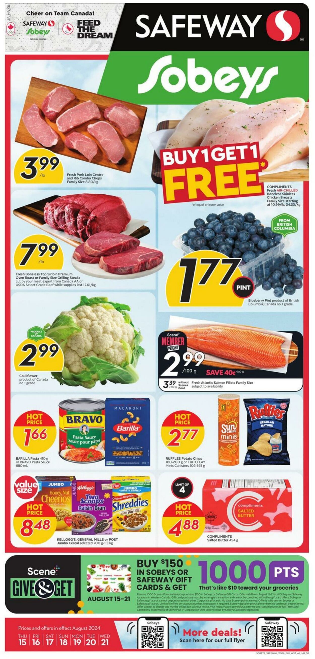 Flyer Sobeys 15.08.2024 - 21.08.2024